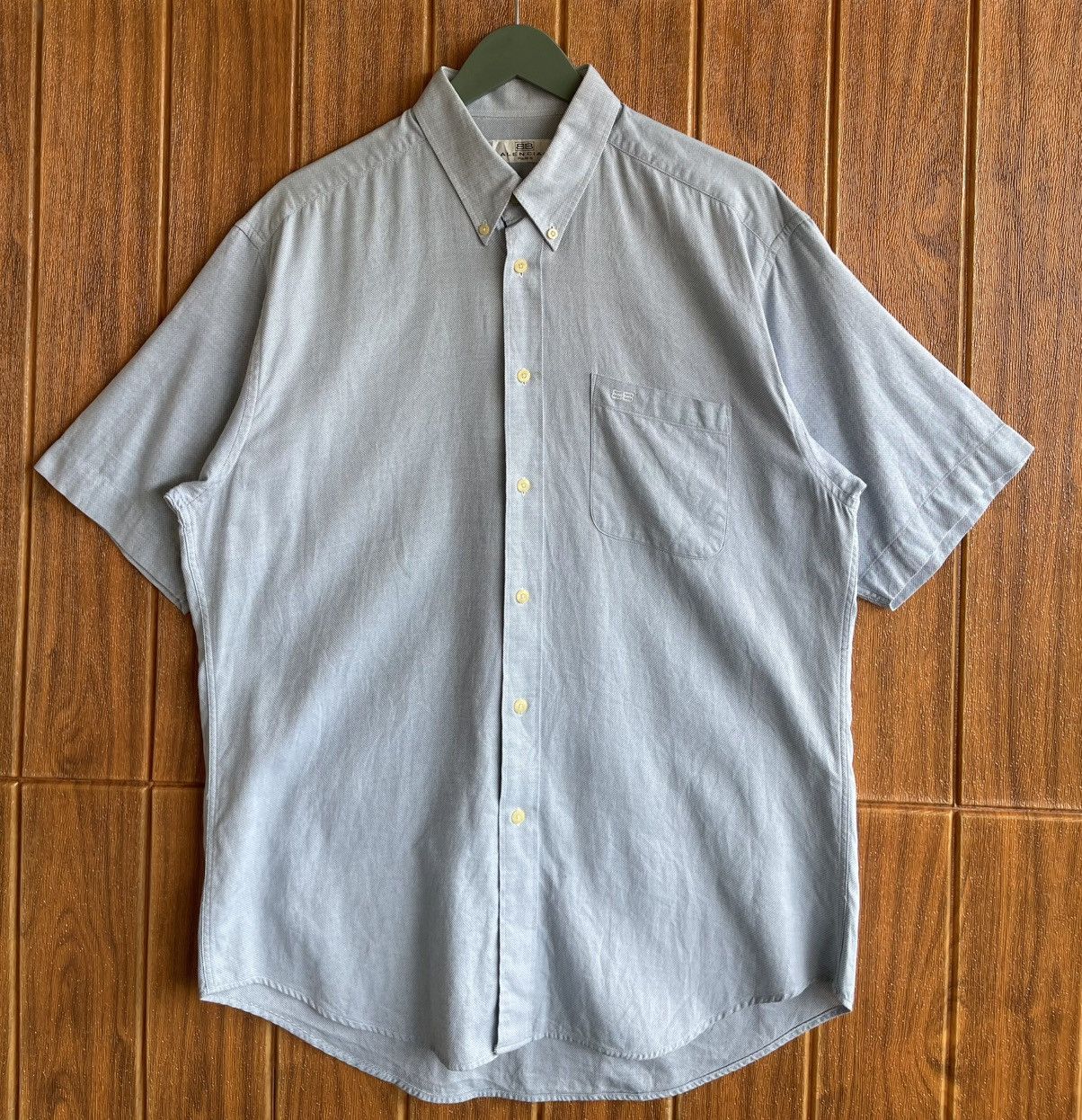 Balenciaga Vintage 90s🔥BALENCIAGA🔥Shirt Pocket Button Up Size US XL / EU 56 / 4 - 1 Thumbnail