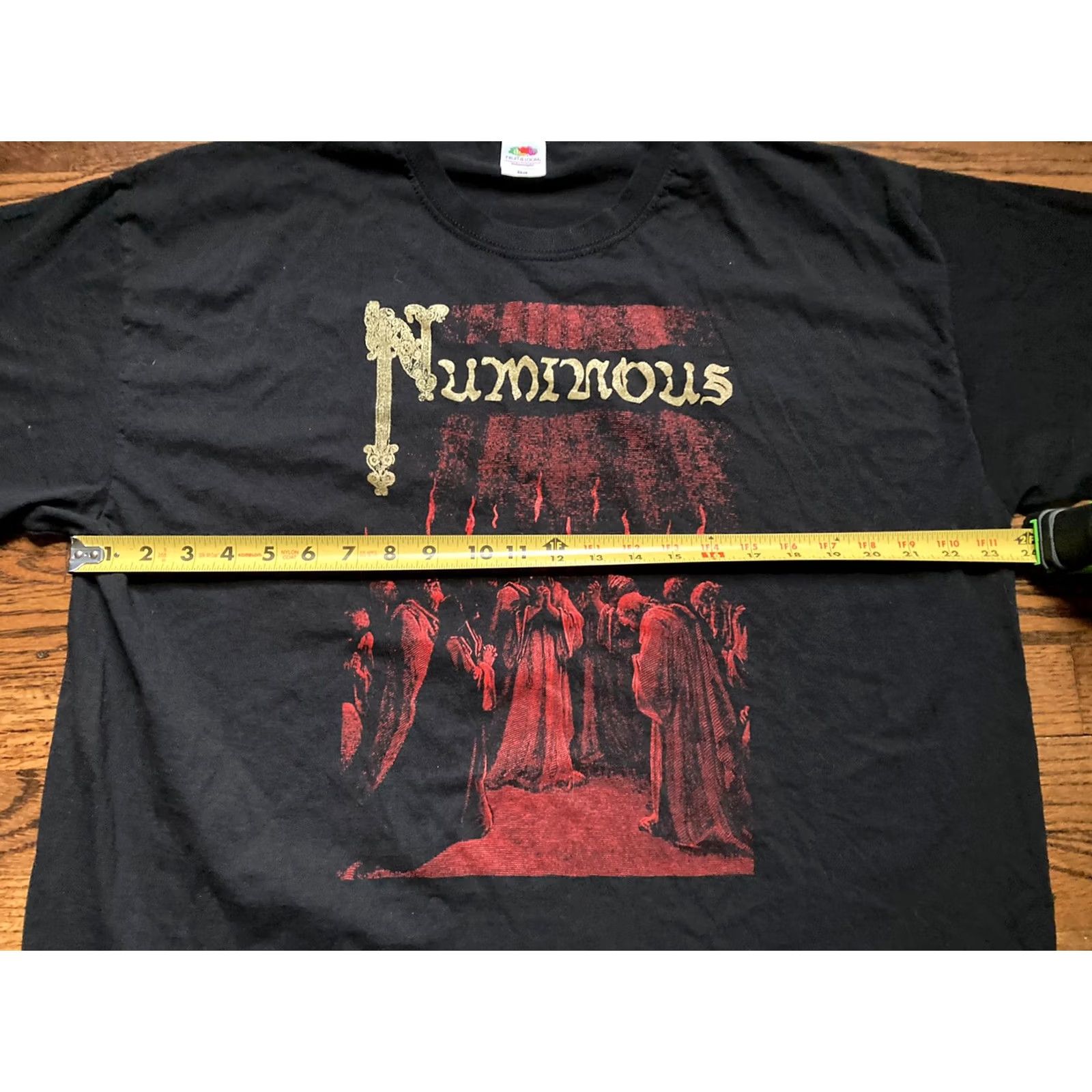 Fruit Of The Loom NUMINOUS T Shirt Mens 2XL Black Metal Band Deathcore Devil Worship Tour horror Size US XXL / EU 58 / 5 - 4 Thumbnail