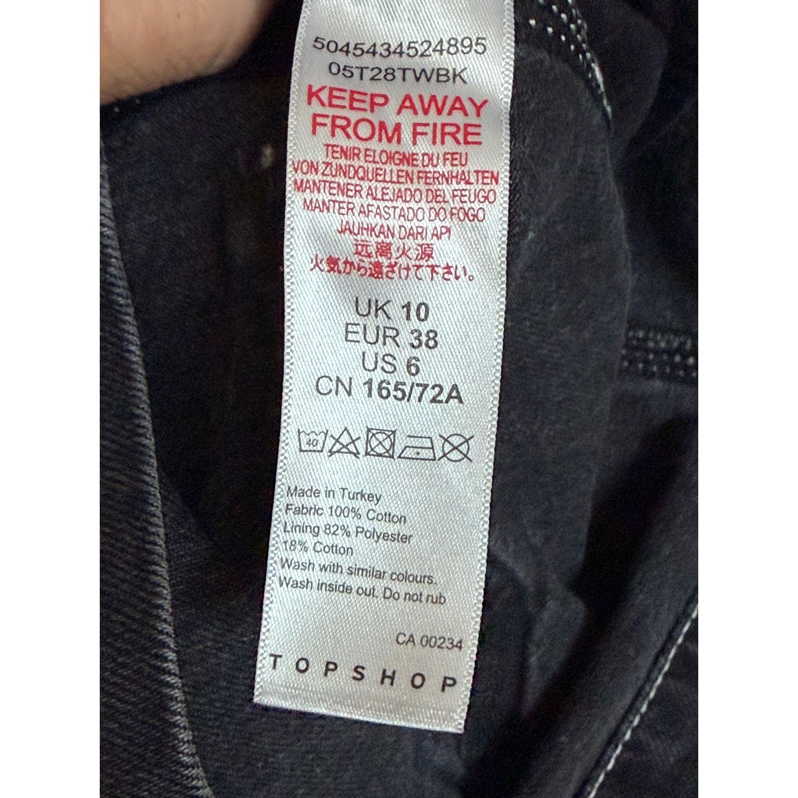 Topshop Topshop Women's Mini Cargo Jean Skirt Size 28" / US 6 / IT 42 - 7 Thumbnail
