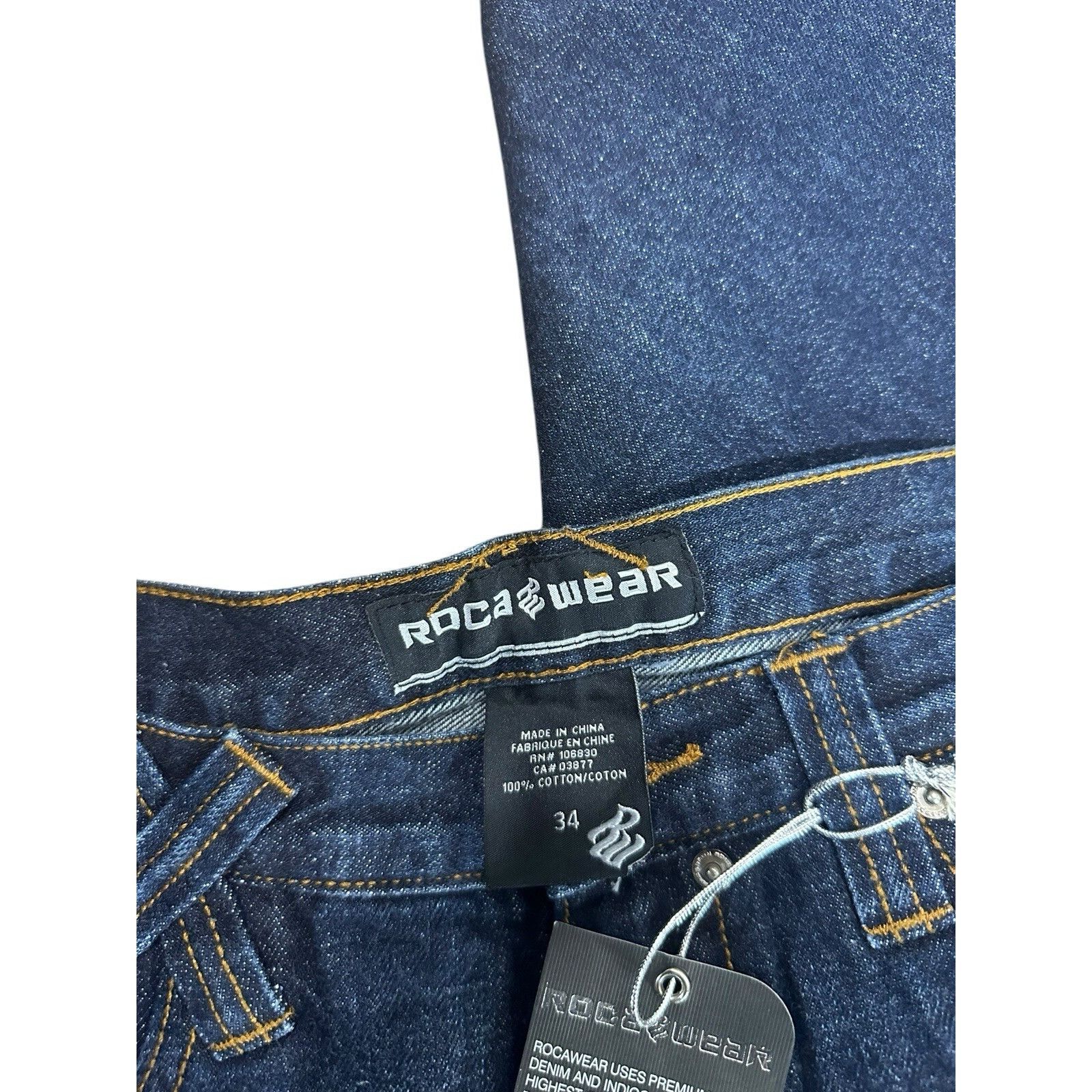 Rocawear Vintage Y2K Rocawear Jeans Mens Denim Baggy Hip Hop Indigo W Size US 34 / EU 50 - 5 Thumbnail