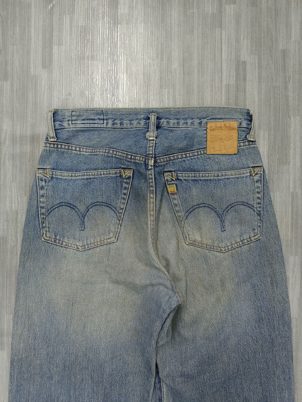 Vintage SICK DISTRESSED FADE SELVEDGE FIGTHING ELEPHANT DENIM PANTS Size US 29 - 5 Thumbnail