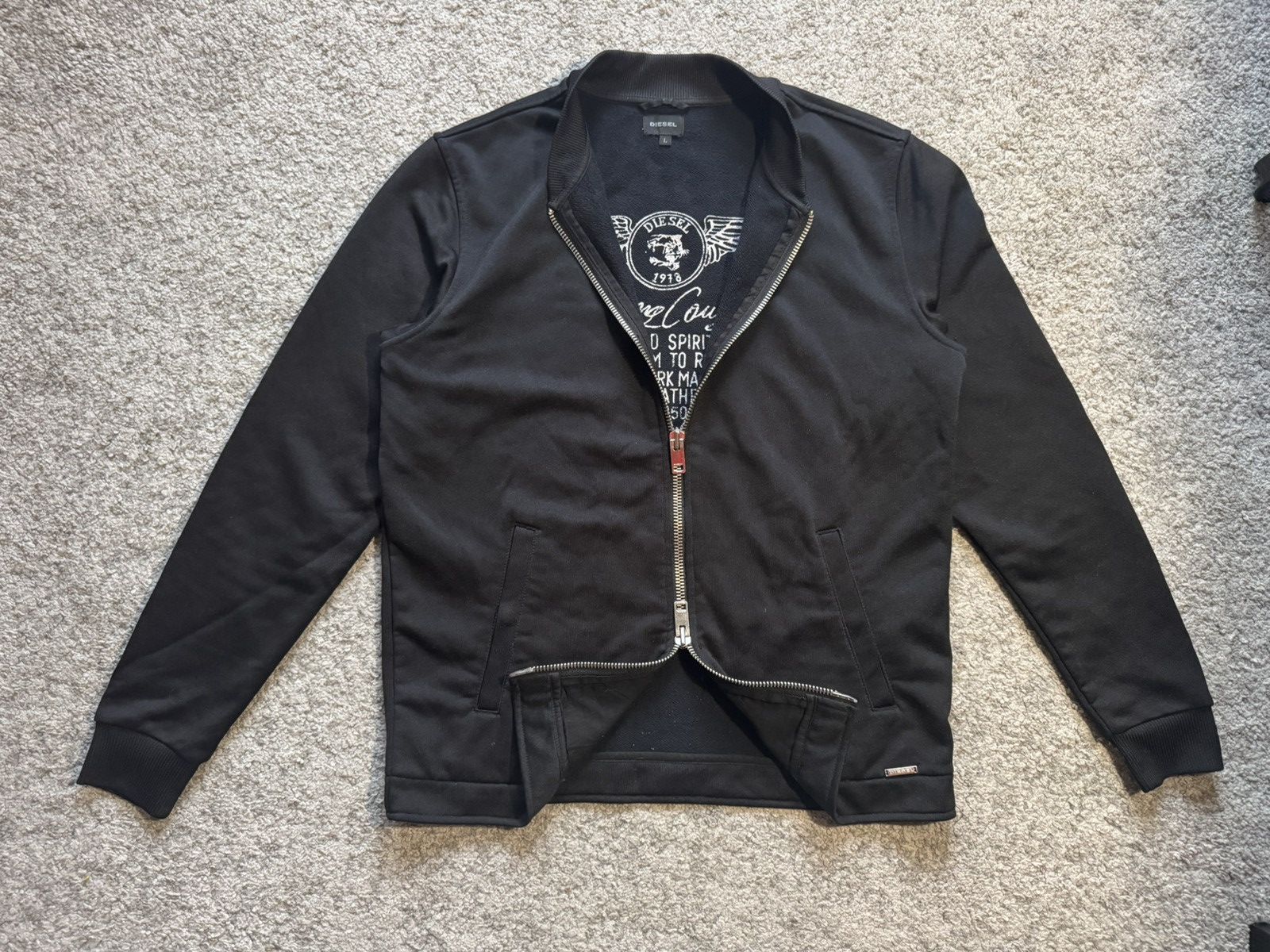 Diesel Basic Diesel superior quality knit double zip sweater Size US L / EU 52-54 / 3 - 1 Thumbnail
