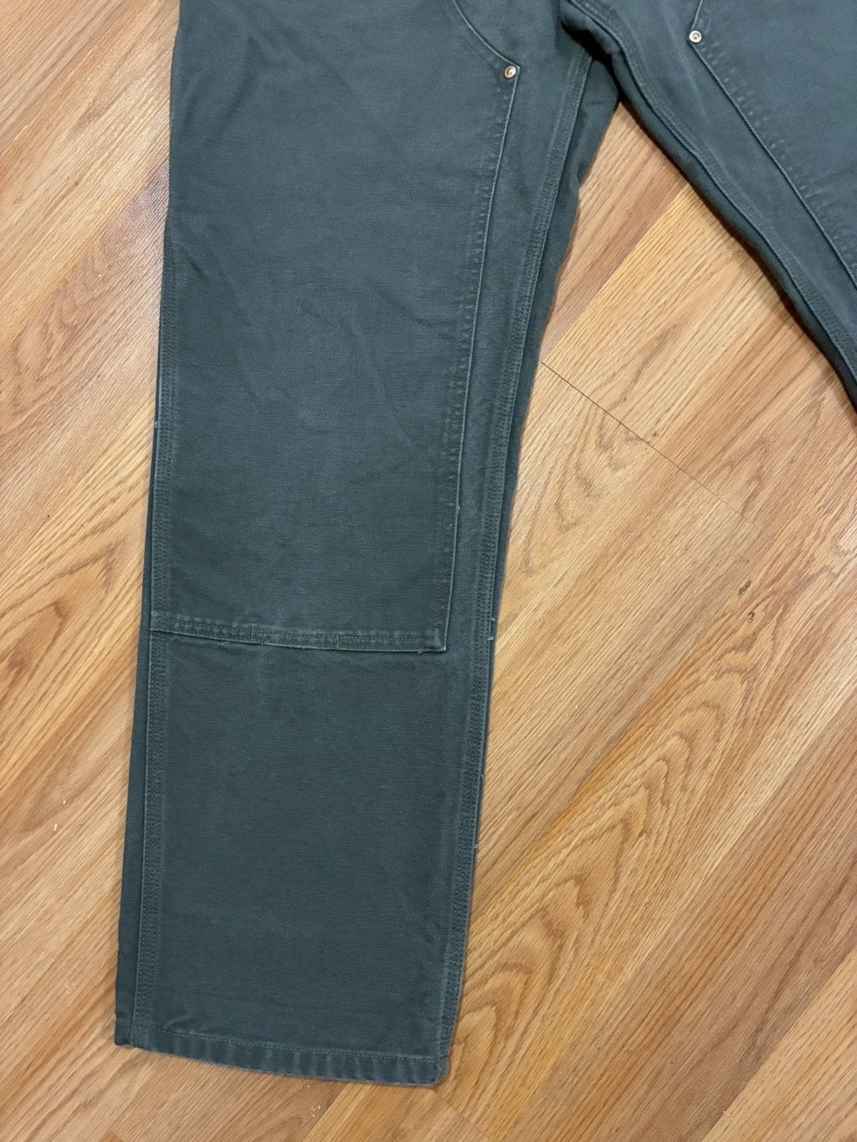 Carhartt Wip 31x32 Carhartt WIP Double Knee Stone Washed Canvas Pant Fade Size US 31 - 6 Thumbnail