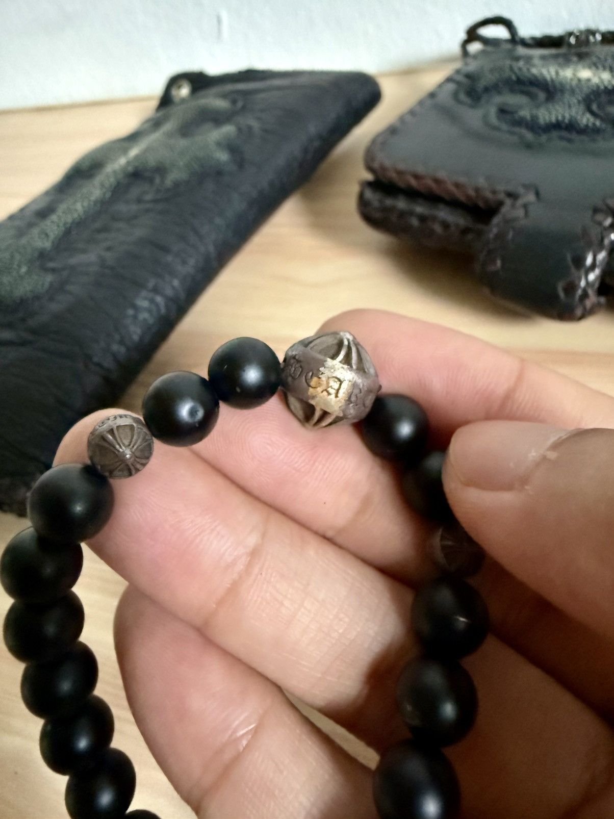 Chrome Hearts Chrome Hearts Matte Black Onyx beaded Bracelet Size ONE SIZE - 9 Thumbnail
