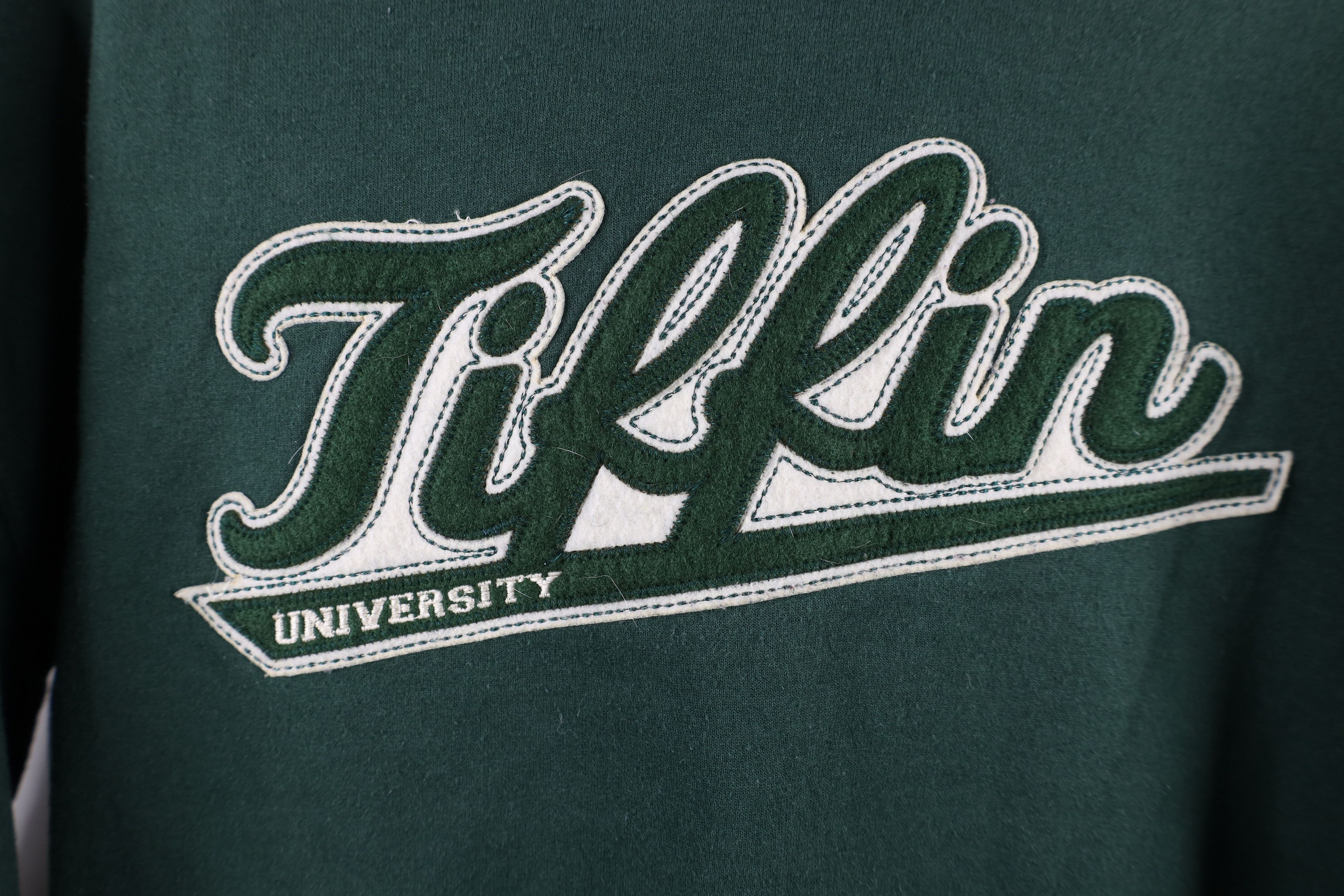 Champion × Vintage Vintage Champion Spell Script Tiffin University Hoodie Green Size US M / EU 48-50 / 2 - 4 Thumbnail