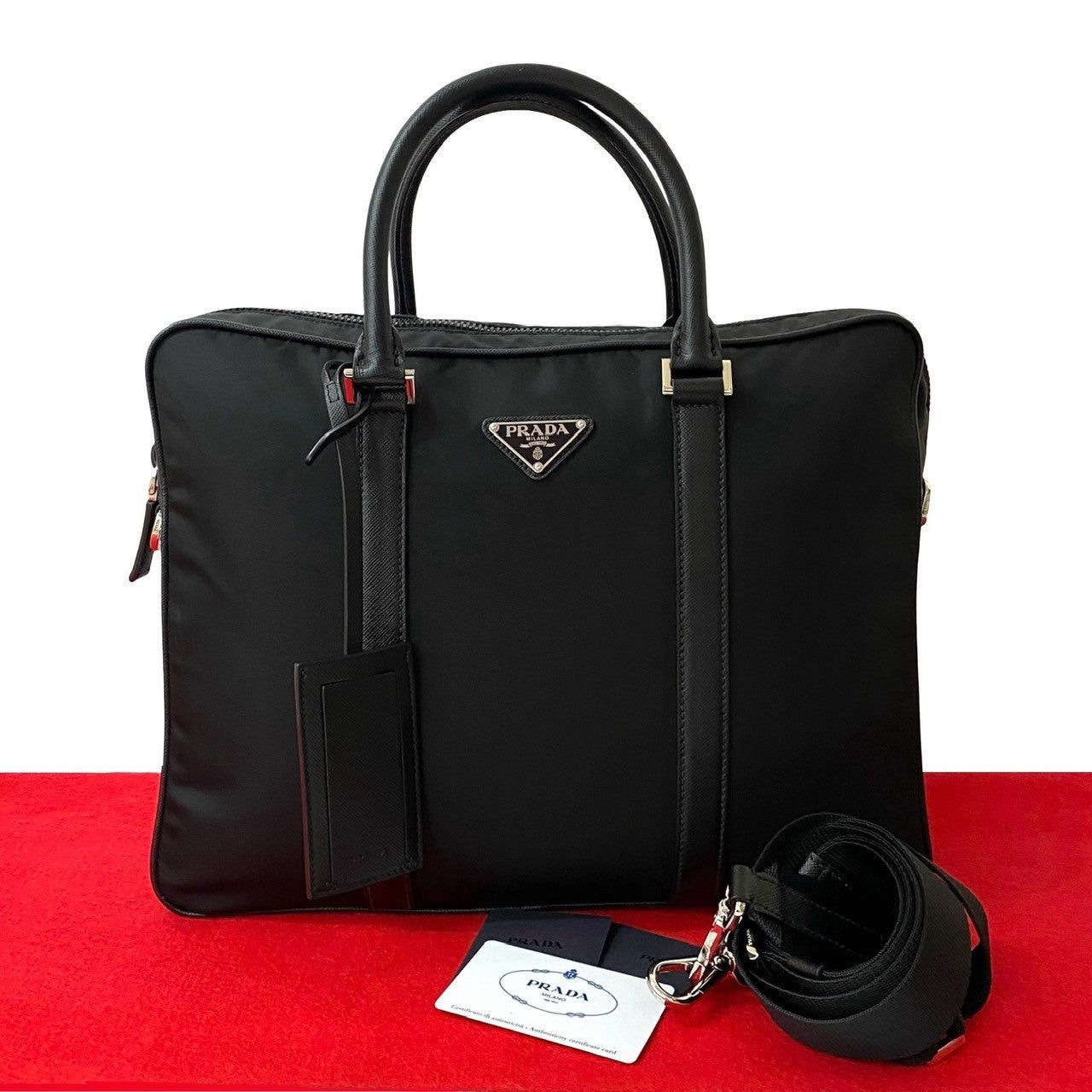 Prada Prada Shoulder Bag Black Synthetic Size ONE SIZE - 1 Thumbnail