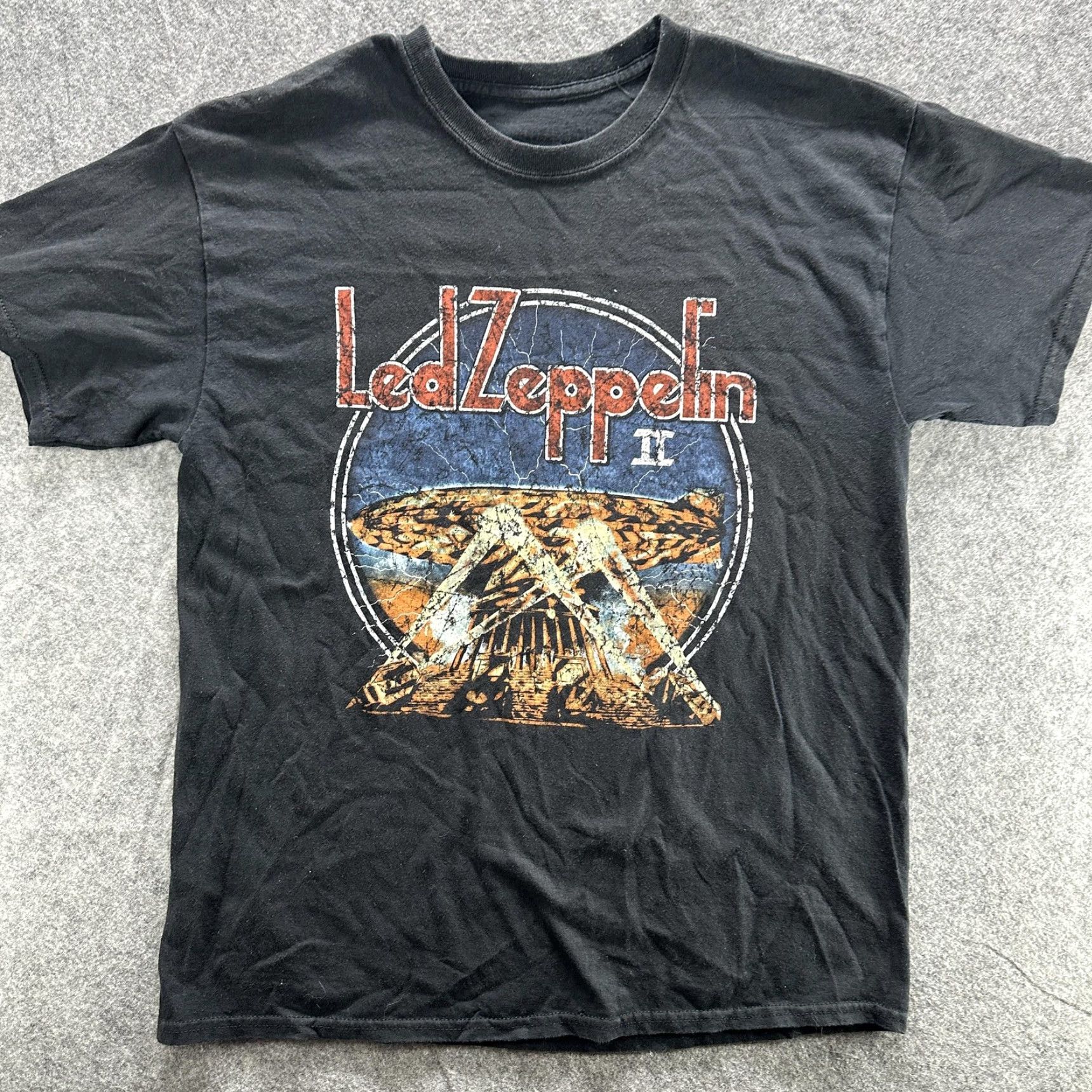 Vintage Led Zeppelin Shirt Medium Black Rock Band Graphic Album Tee Mens Size US M / EU 48-50 / 2 - 2 Thumbnail