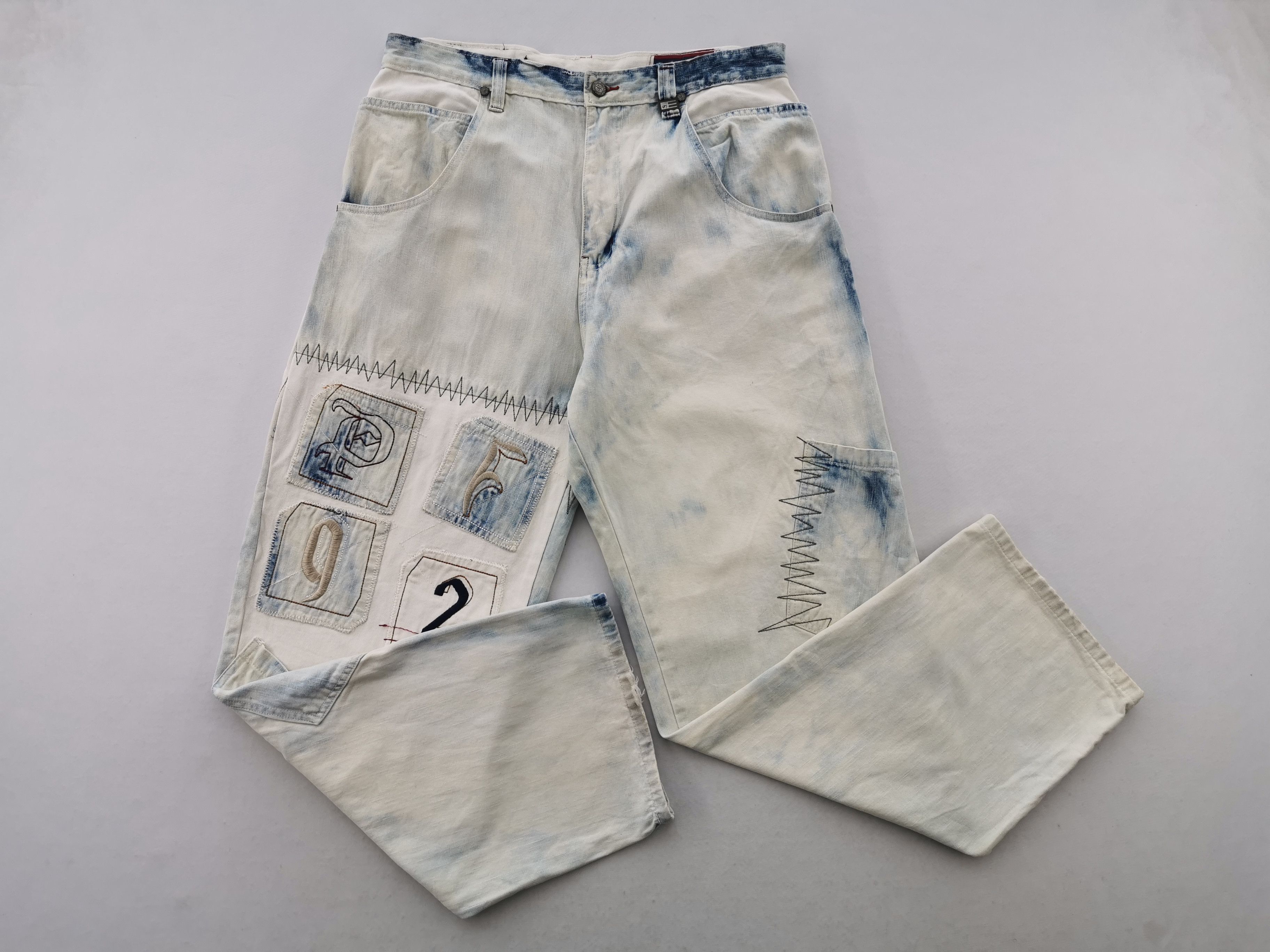 Phat Farm Vintage 90s Phat Farm Acid Wash Denim Jeans Size 36/36x33 Size US 36 / EU 52 - 5 Thumbnail
