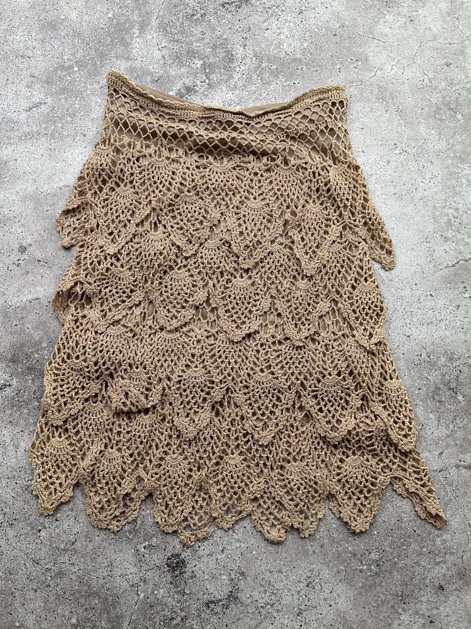 Vintage Vintage Knit Skirt C102(V160) Size 28" / US 6 / IT 42 - 5 Thumbnail