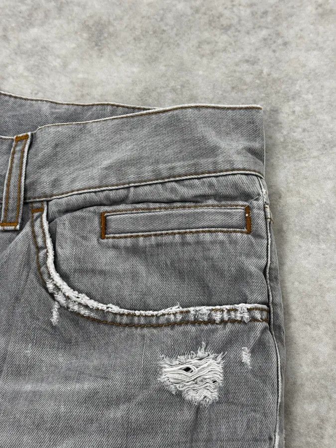Dolce & Gabbana AW2010 Dolce & Gabbana Distressed Grey Denim Jeans Size 28" / US 6 / IT 42 - 10 Thumbnail