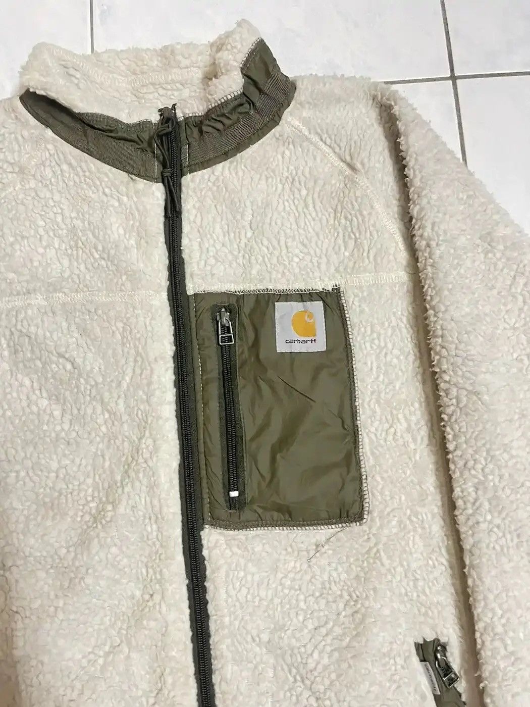 Carhartt × Vintage Vintage Carhartt Retro Two Tone Sherpa Jacket Size US M / EU 48-50 / 2 - 5 Thumbnail