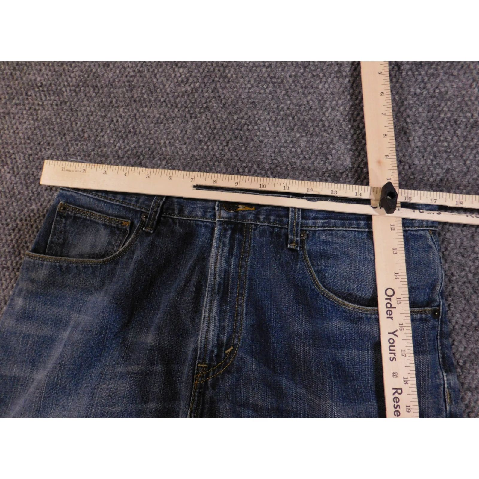 Levi's Levi's 559 Jeans Mens 34x32 Blue Relaxed Straight Denim Pants Classic Wash Size US 34 / EU 50 - 4 Thumbnail