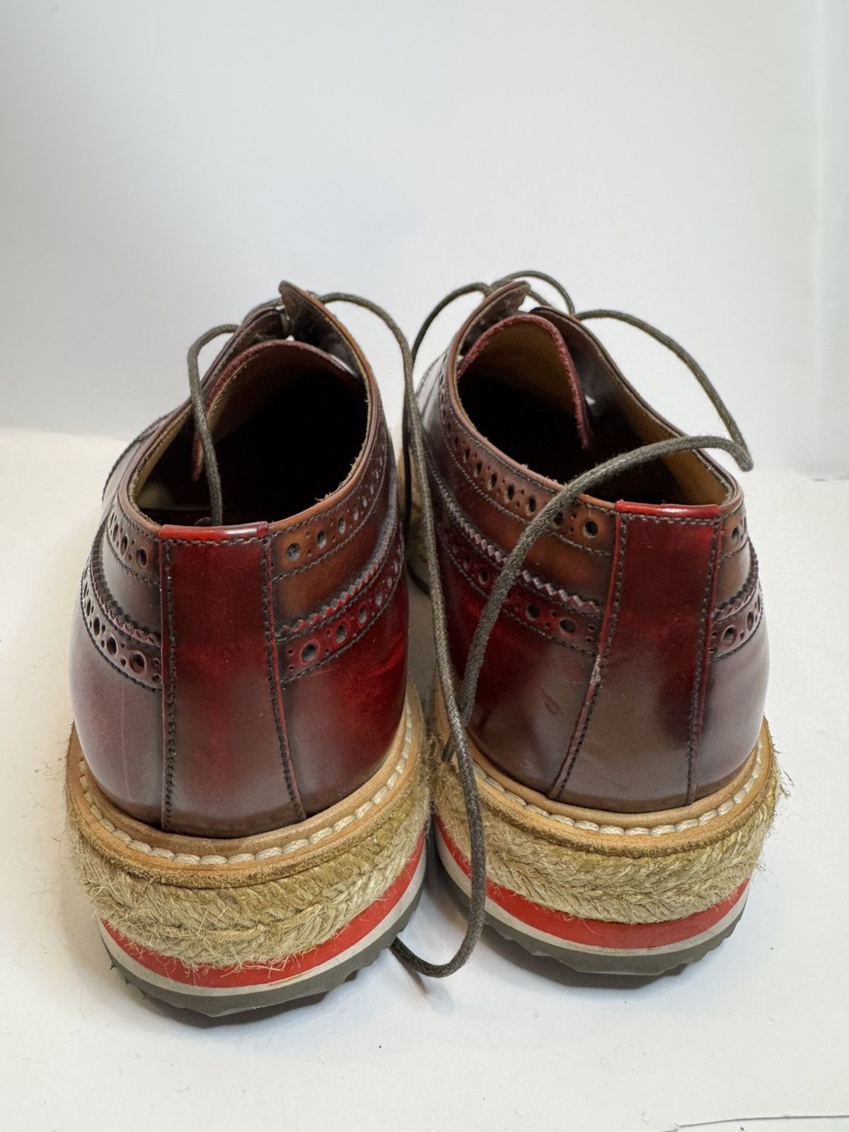 Prada PRADA Espadrille Wingtip Brogues - Like New (Mod. 2EG015) Size US 8.5 / EU 41-42 - 13 Thumbnail