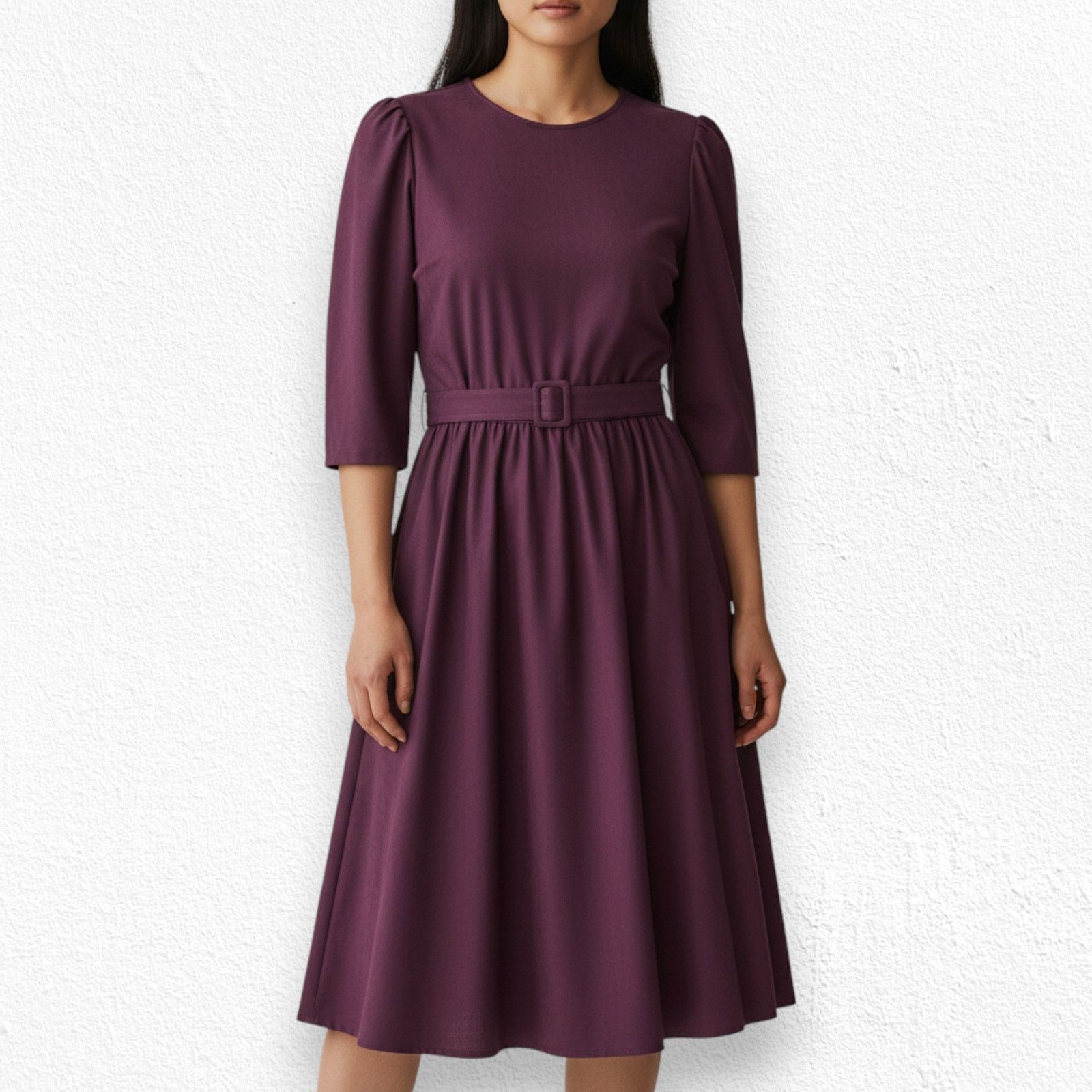 burgundy dress size 12 Burgundy Satin Allura Midi Dress