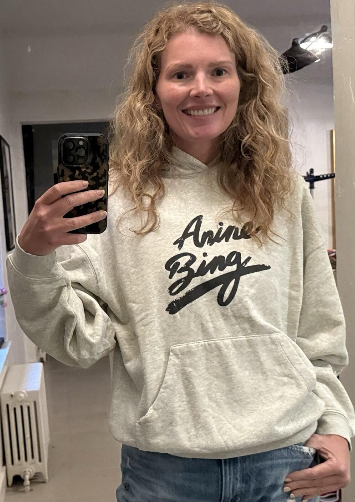 Other Collectible Anine Bing Harvey Signature Hoodie Grey XXS NWT Size XS / US 0-2 / IT 36-38 - 1 Thumbnail