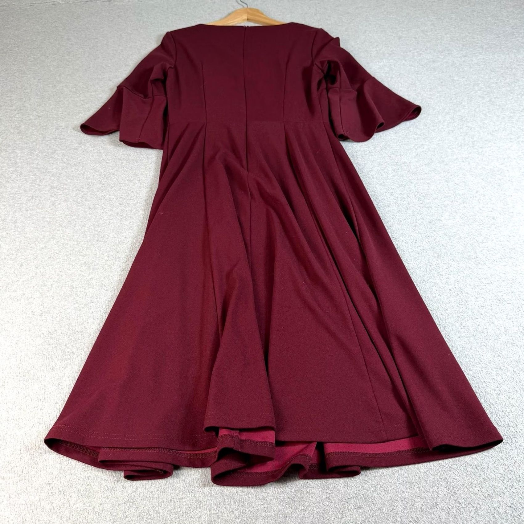 Bell HOMRAIN Dress Women M Red Maxi Fit & Flare Bell Sleeve Formal Wedding Size M / US 6-8 / IT 42-44 - 2 Thumbnail