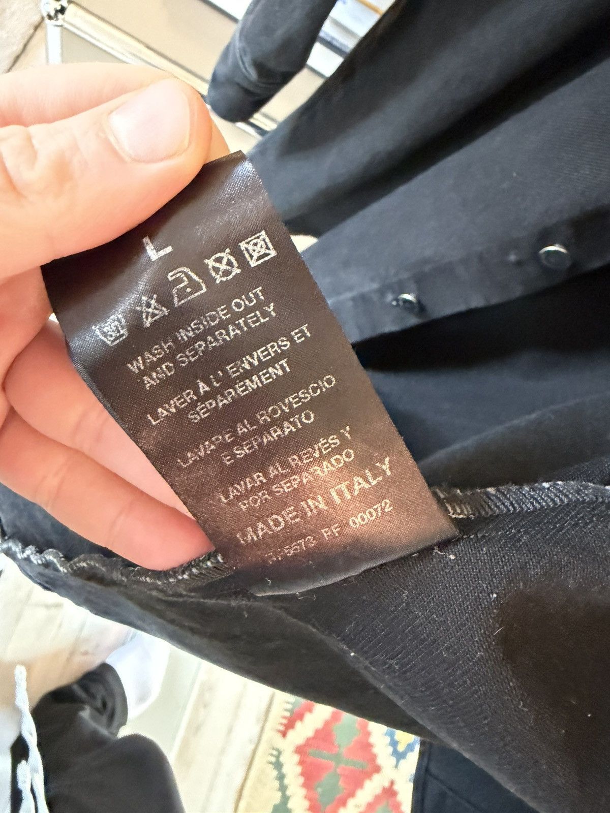 Raf Simons Black Raf Simons RS denim jacket/shirt Size US L / EU 52-54 / 3 - 3 Thumbnail