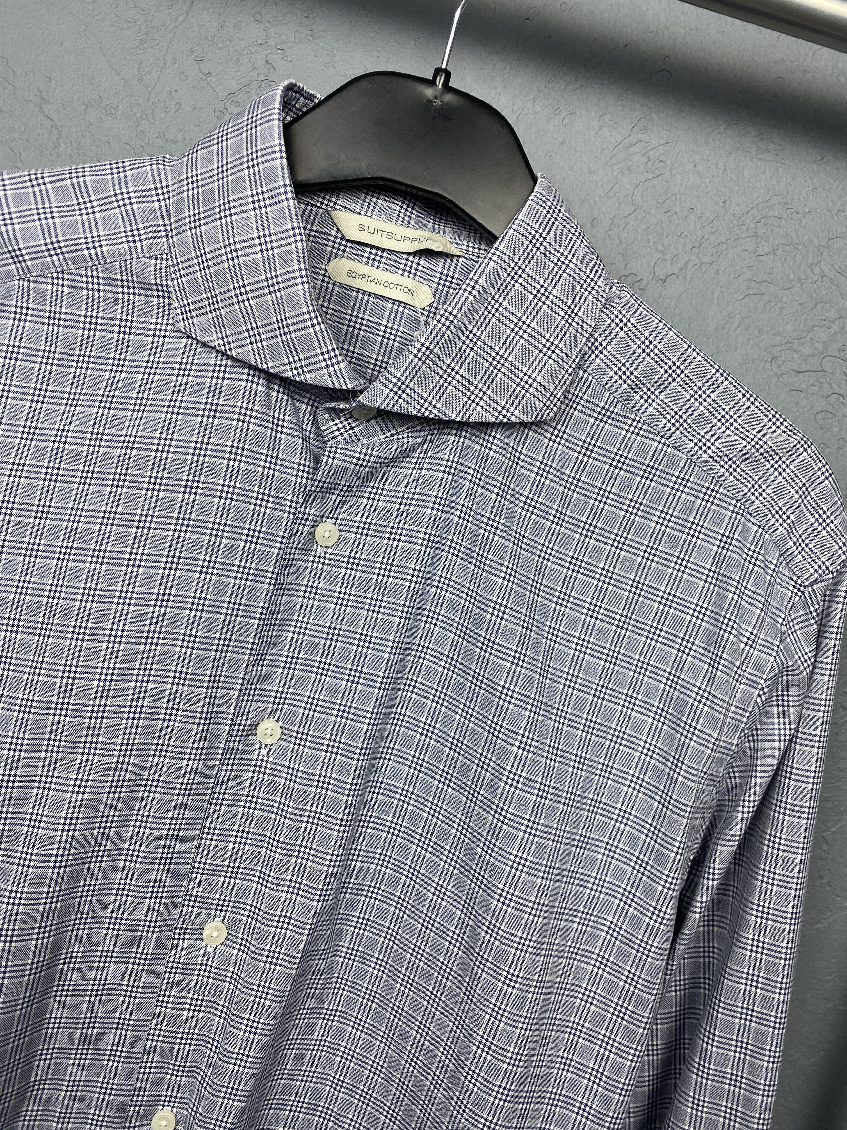Suitsupply Suitsupply Egyptian Cotton Mens Long Sleeve Shirt Size US L / EU 52-54 / 3 - 2 Thumbnail