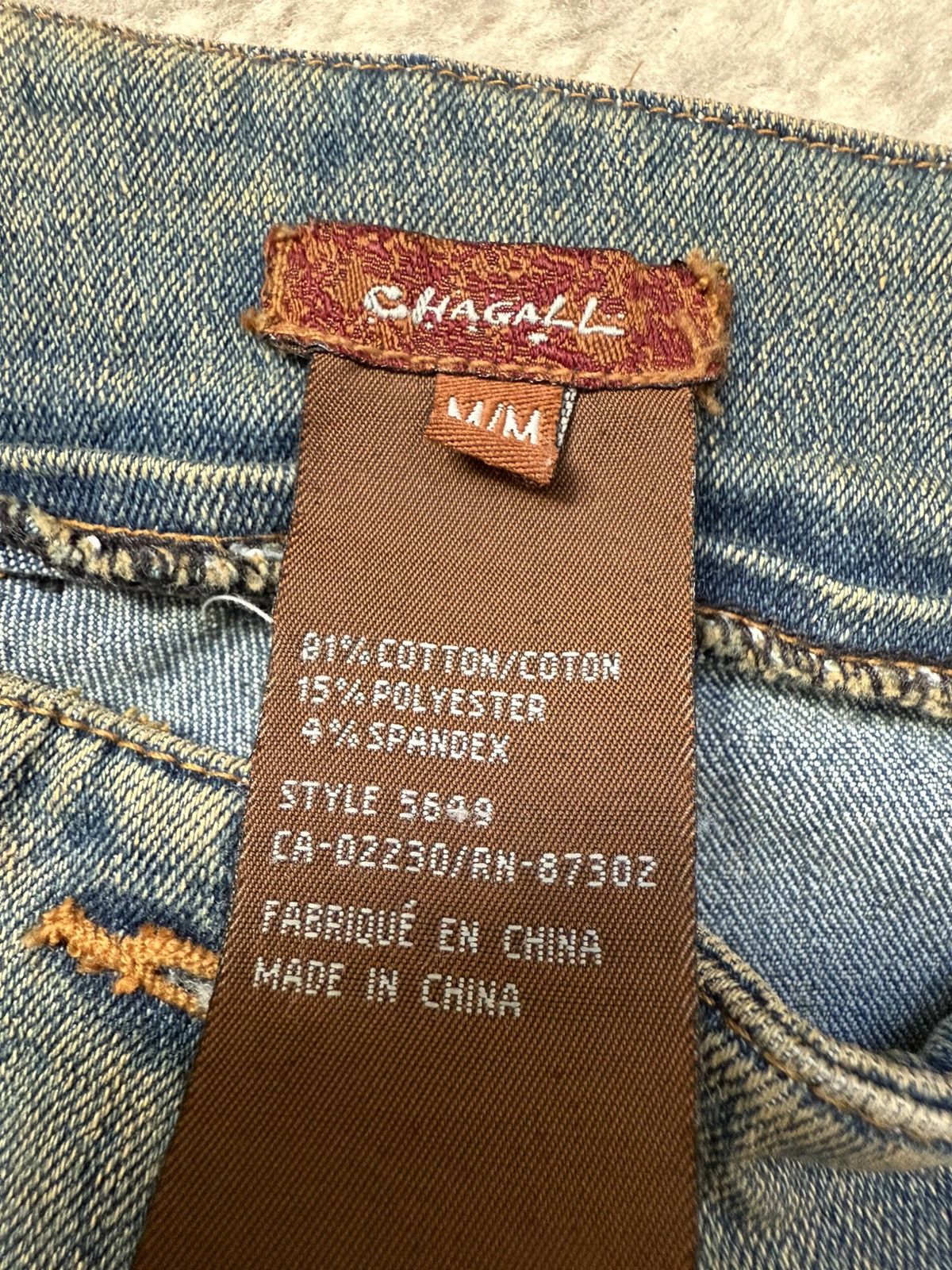 Japanese Brand Y2K Bootcut Floral Jeans Size 28" / US 6 / IT 42 - 4 Thumbnail