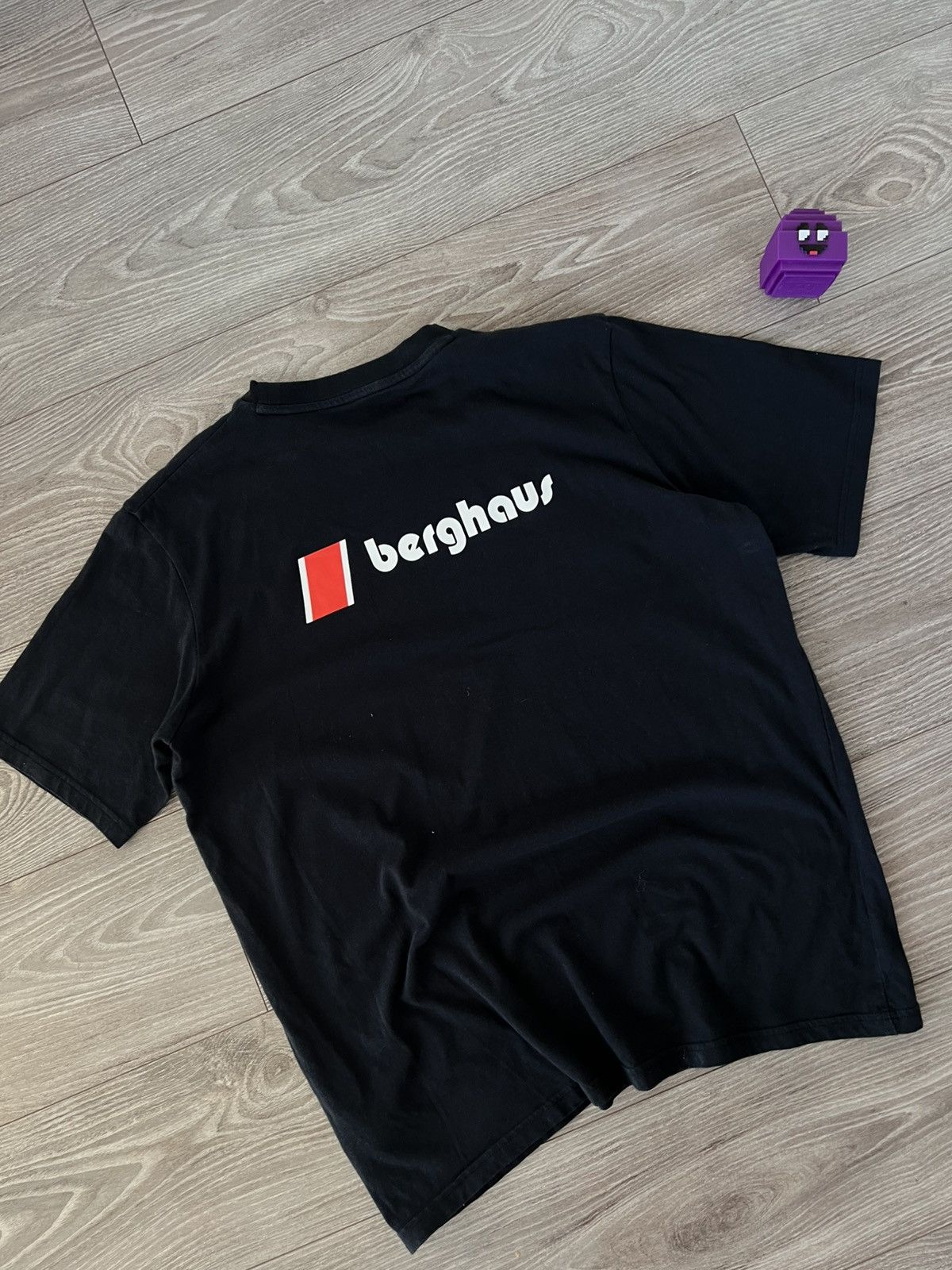 Berghaus Berghaus Big Logo Gorpcore Pima Cotton Black T-Shirt Size US XL / EU 56 / 4 - 5 Thumbnail