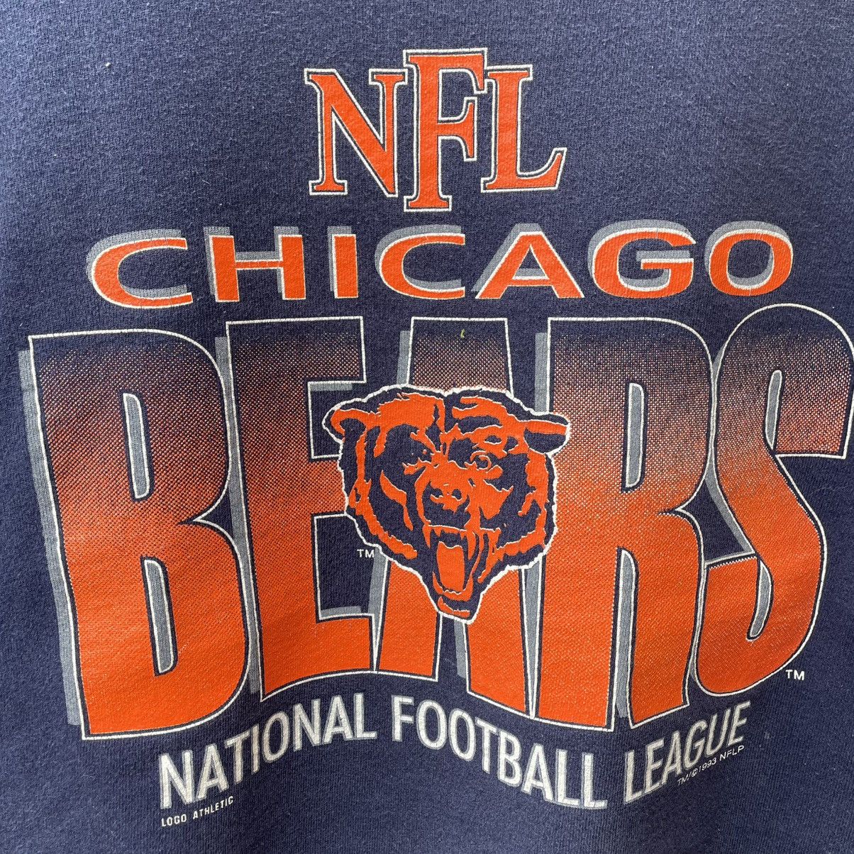 NFL 🔥Vintage 1993 NFL Chicago Bears Big Logo Pullover Sweatshirt Size US L / EU 52-54 / 3 - 6 Thumbnail