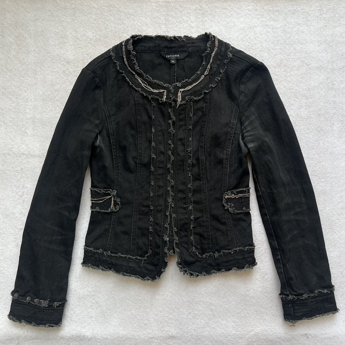 Renoma Paris Denim Biker Jacket
