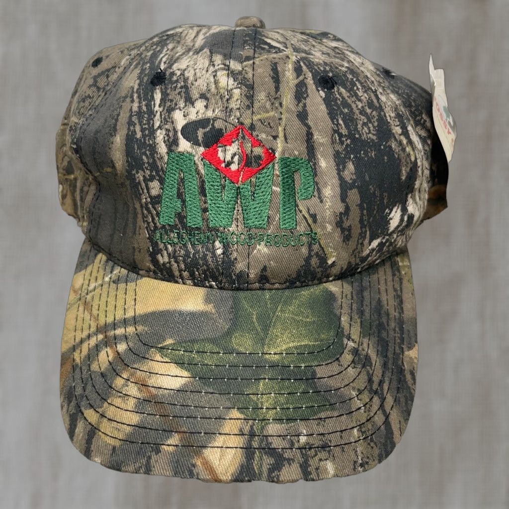 Vintage Allegheny Wood Products Hat Cap Realtree Camo Snap Back Dad Hunting AWP Adult Size ONE SIZE - 1 Thumbnail
