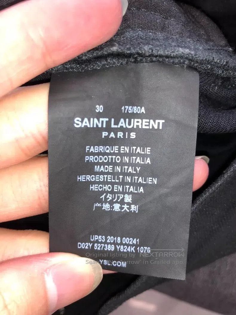 Saint Laurent Paris saint laurent waxed denim pants size 30. Size US 30 / EU 46 - 6 Thumbnail