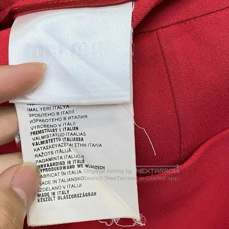 Miu Miu Miu Miu Red Cotton Mini Skirt . Size 23" - 6 Thumbnail