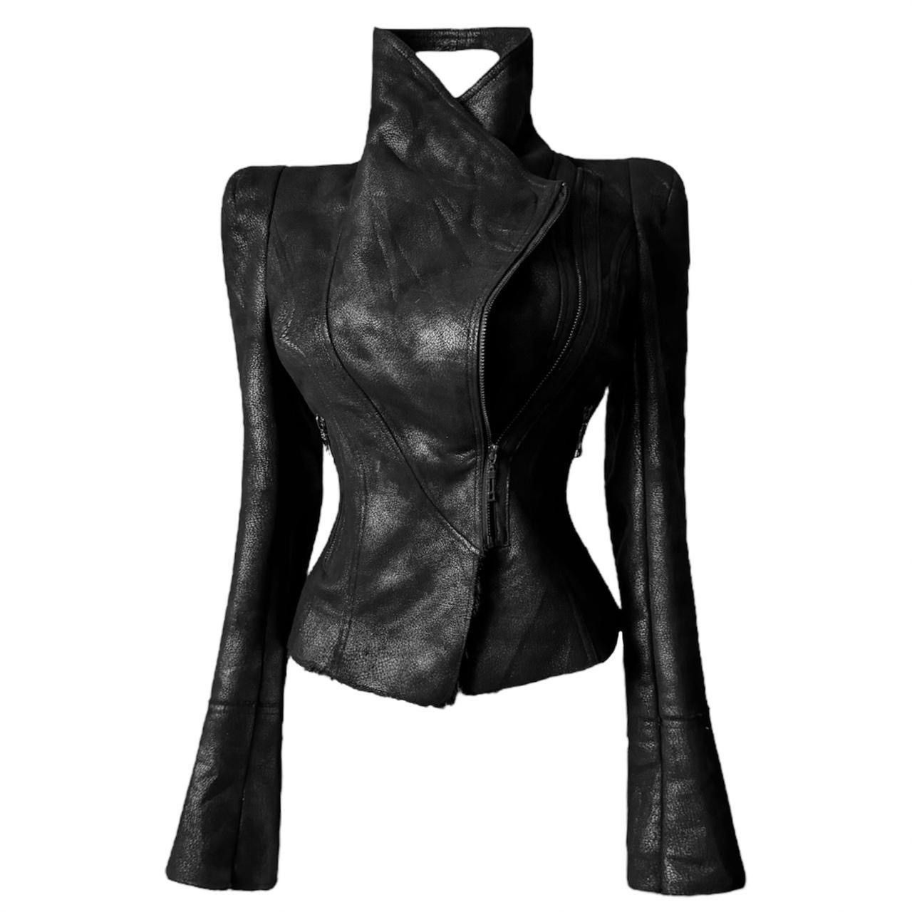 Vintage Insane penny lane fur leather jacket Size S / US 4 / IT 40 - 2 Thumbnail