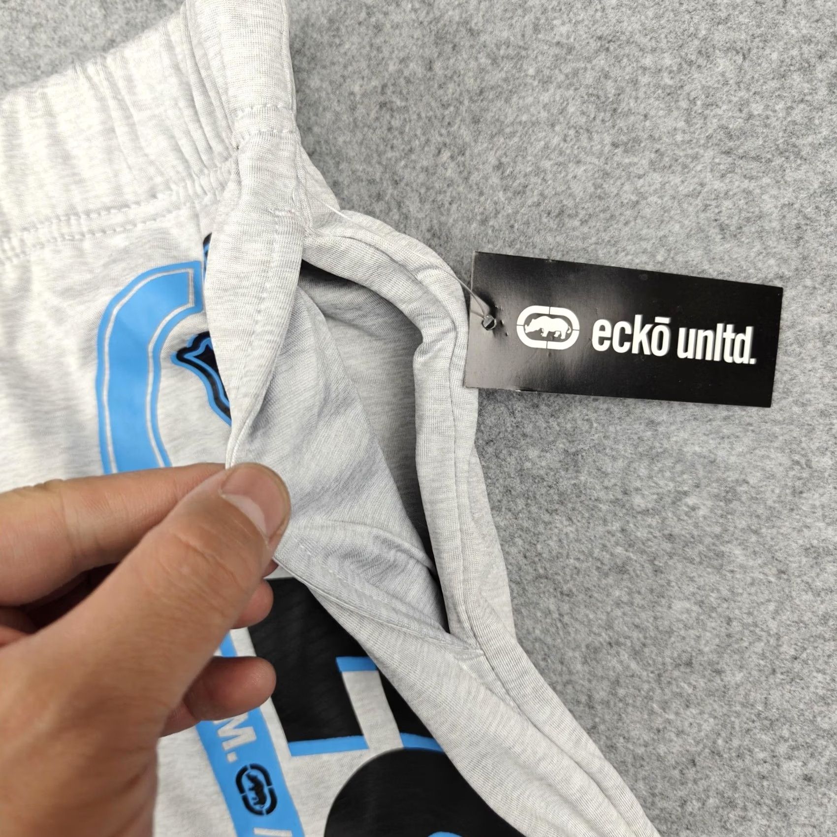 Ecko Unltd. Ecko Unltd Shorts Mens M Gray Jersey Drawstring Logo Pockets Athletic New Size US M / EU 48-50 / 2 - 2 Thumbnail