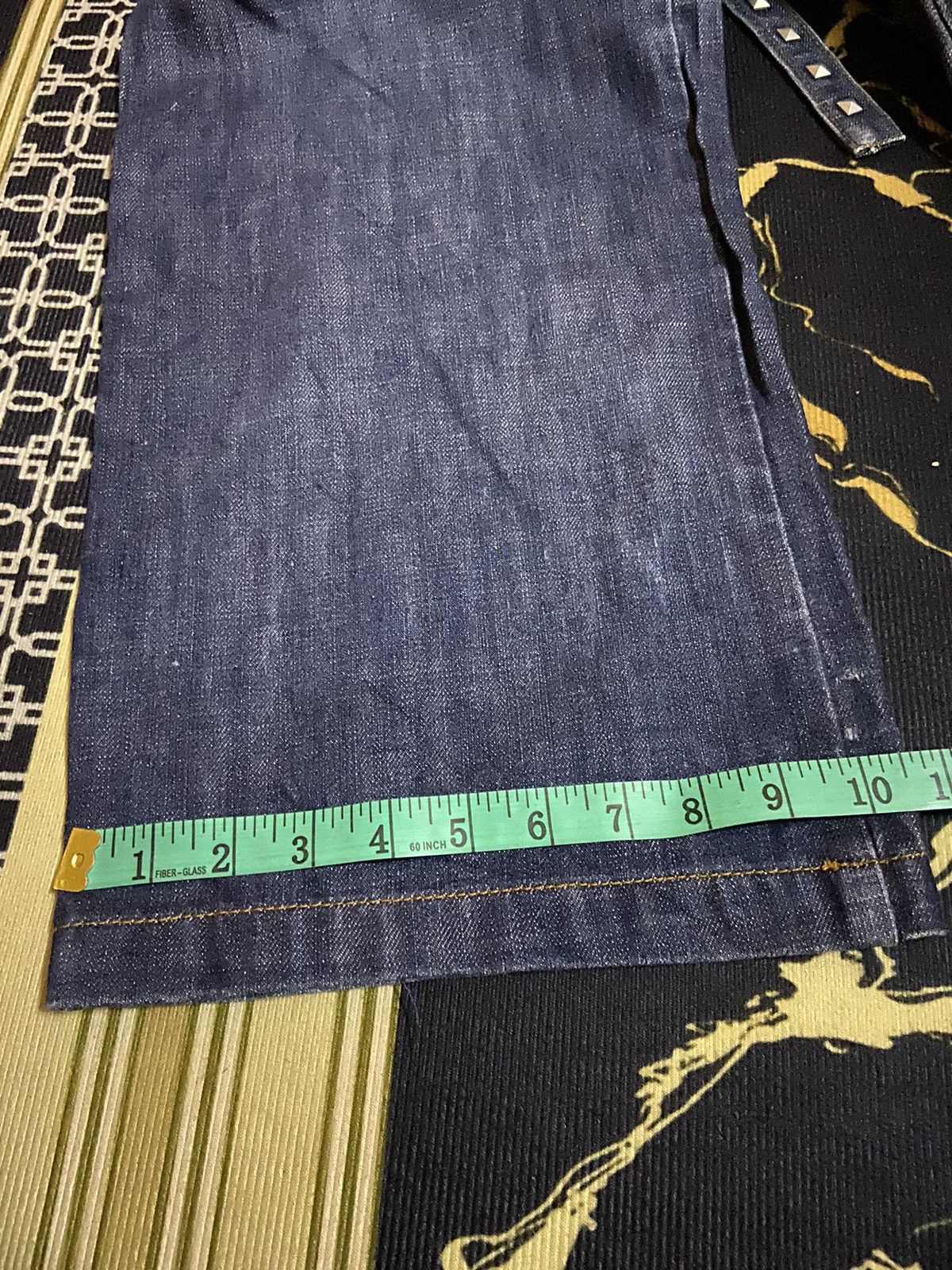 14th Addiction World wide love jeans baggy flared jeans studded Size US 31 - 18 Thumbnail