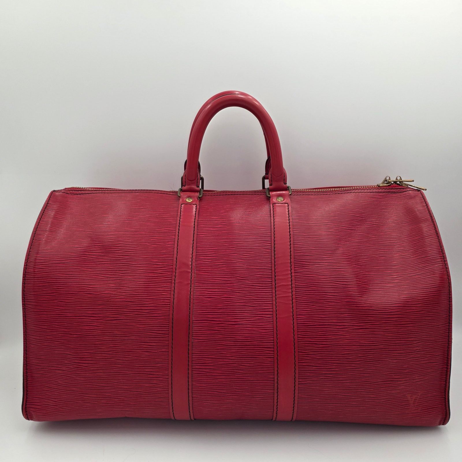 Louis Vuitton Louis Vuitton Keepall 45 in Red Epi Leather Size ONE SIZE - 1 Thumbnail