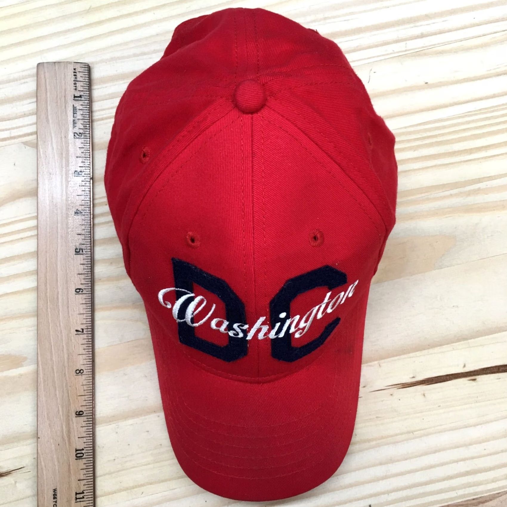 Vintage Washington DC Smithsonian Institution Baseball Cap Mens One Size Red Curved Bill Size ONE SIZE - 3 Thumbnail