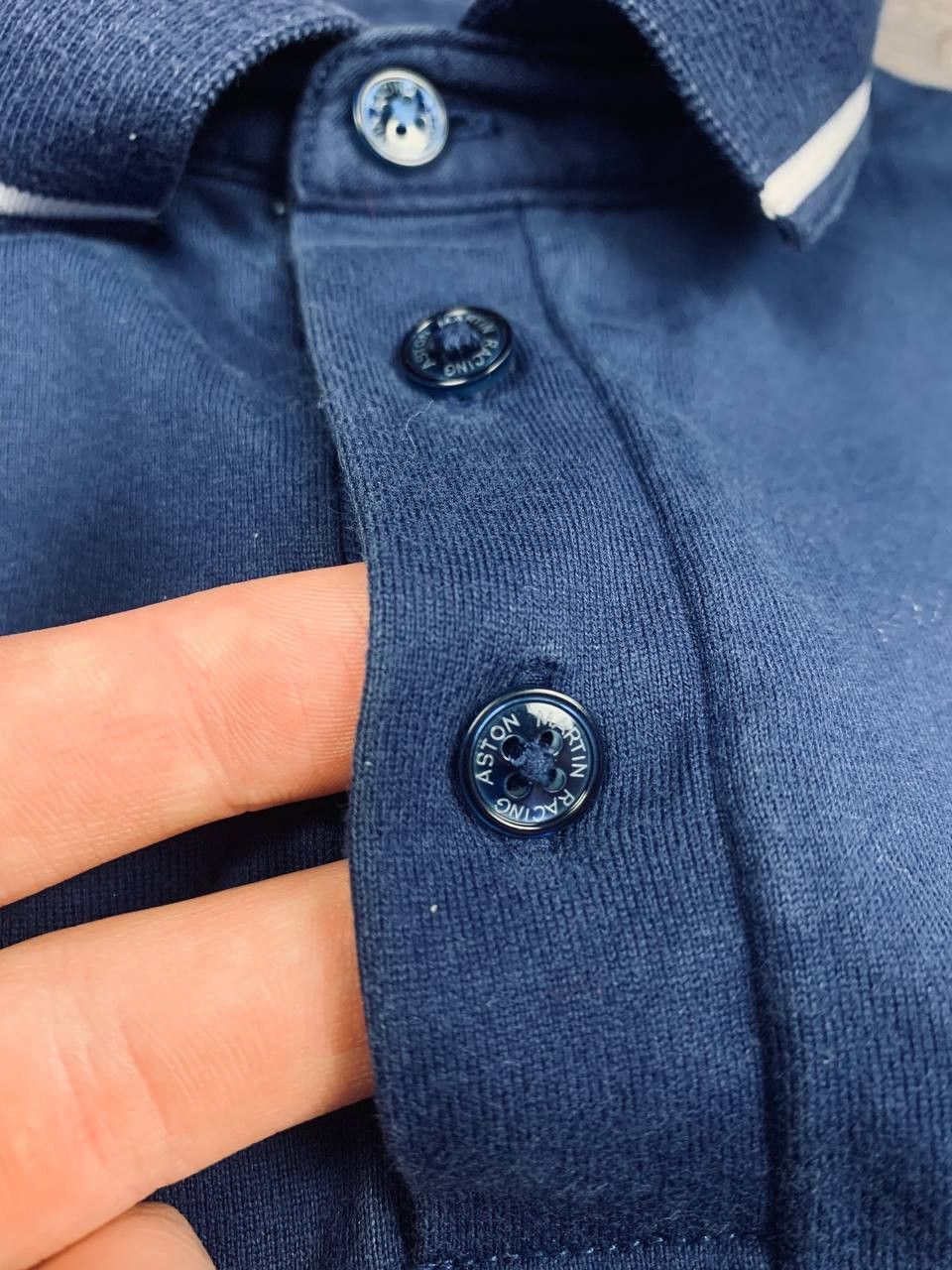 Hackett Hackett London Aston Martin Racing Polo Navy White AMR Size US L / EU 52-54 / 3 - 10 Thumbnail