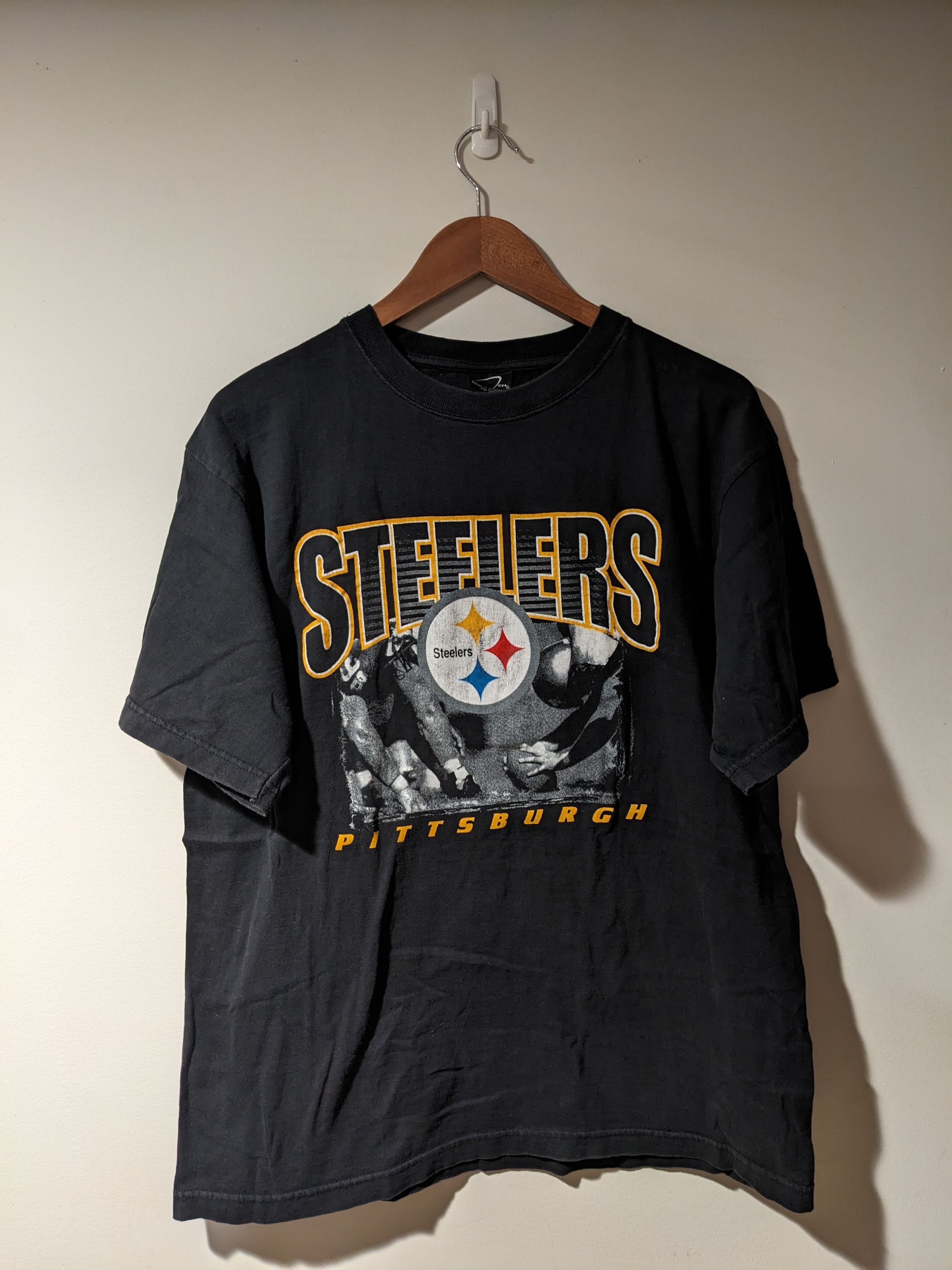 NFL × Vintage Vintage Y2K Pittsburgh Steelers NFL Football Player T-Shirt Size US L / EU 52-54 / 3 - 1 Thumbnail