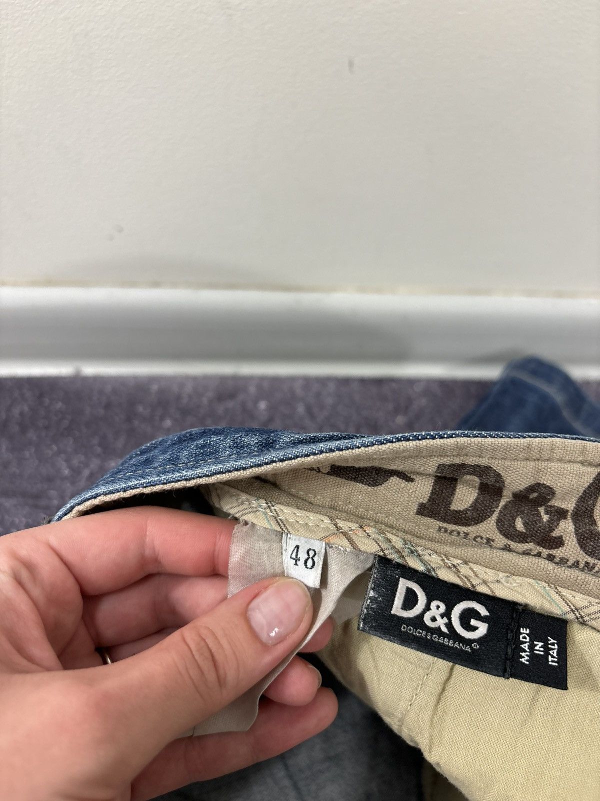 Dolce & Gabbana Vintage Dolce & Gabbana Women’s Blue Hype Mini Denim Shorts Size 34" / US 12 / IT 48 - 14 Thumbnail