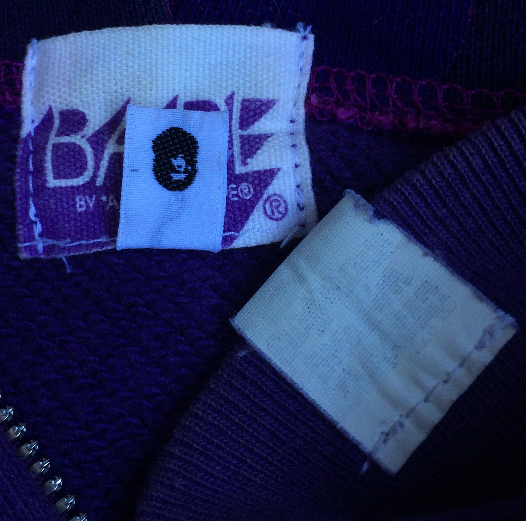 Bape S/S 2006 Bape Purple Camo Shark Hoodie Size US L / EU 52-54 / 3 - 7 Thumbnail