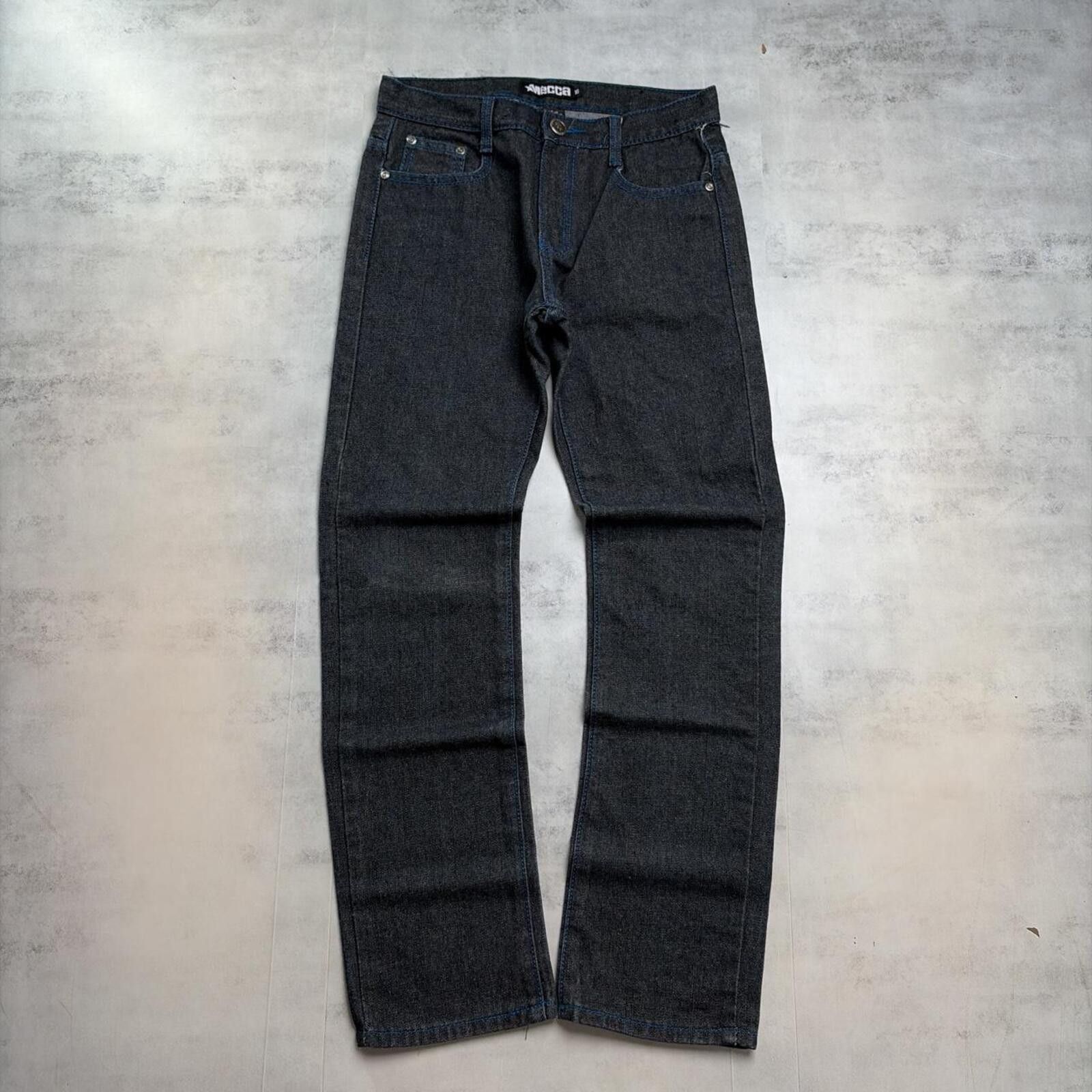 Other Y2K Black Mecca Grunge Loose Skater Denim Jeans Size 27" / US 4 / IT 40 - 4 Thumbnail