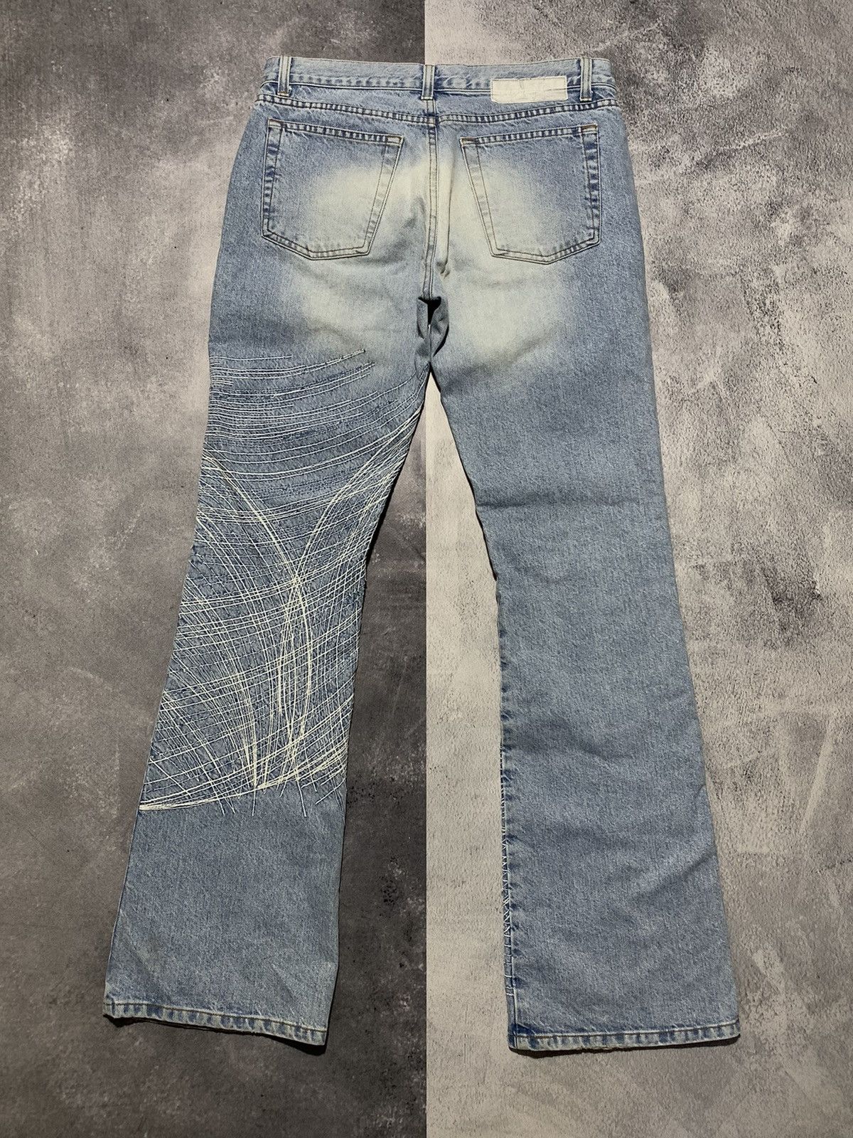 Iceberg Vintage Y2K Iceberg denim flared trousers streetwear size31 Size 31" - 2 Thumbnail
