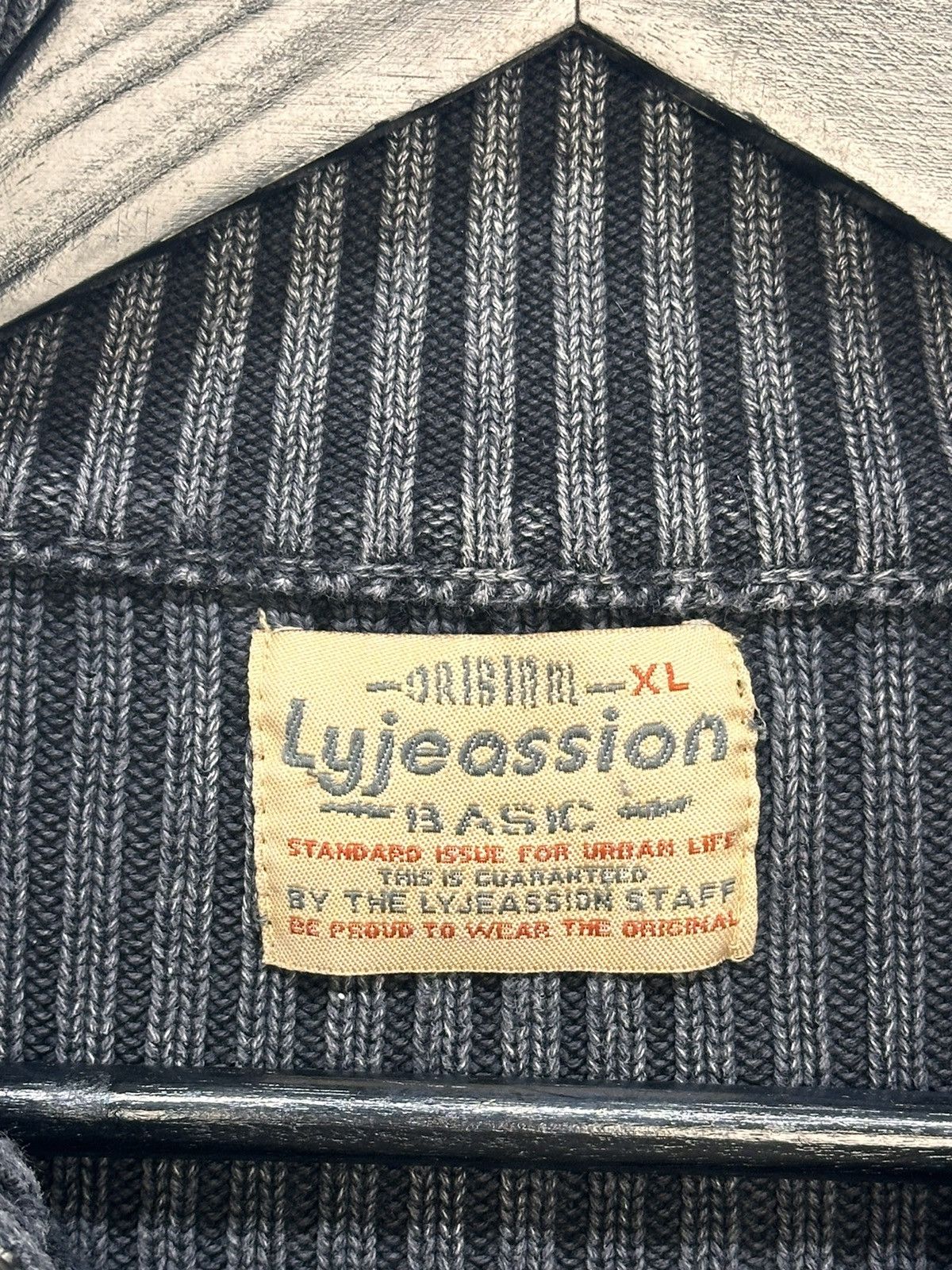 Other Lyjeassion gothic knit halfzip sweater distressed y2k style Size US XL / EU 56 / 4 - 9 Thumbnail