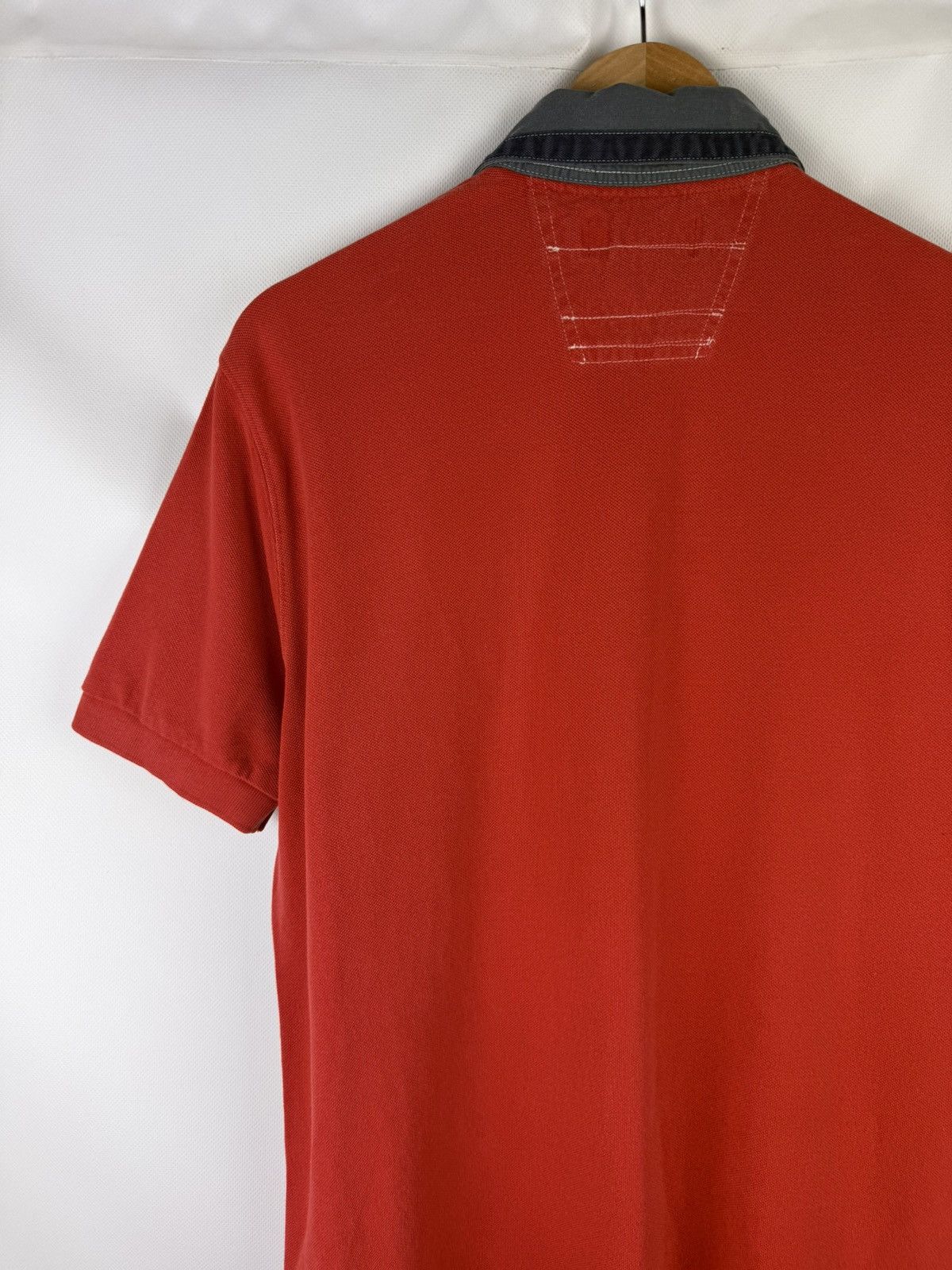 Polo Ralph Lauren Polo By Ralph Lauren Vintage Men USA Flag Logo Polo T Shirt Size US L / EU 52-54 / 3 - 17 Thumbnail