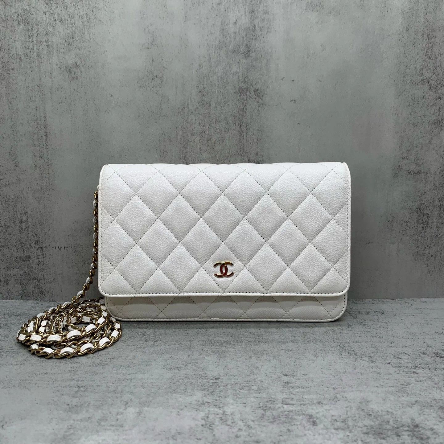 Chanel Chanel WOC White Litchi 95New Crossbody Size ONE SIZE - 6 Thumbnail