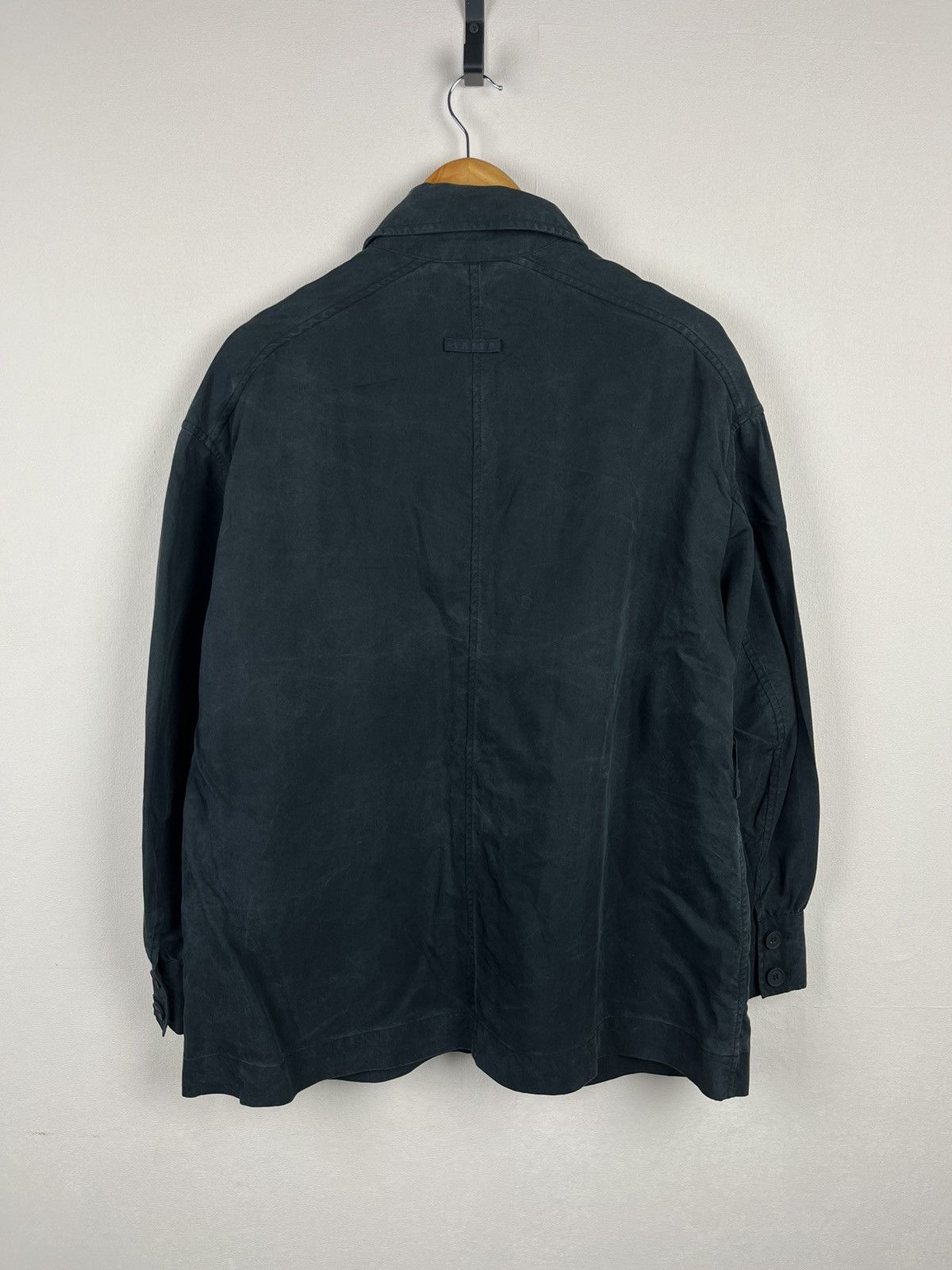 Allsaints AllSaints Military Utility Jacket Washed Grey Cotton Button Size M / US 6-8 / IT 42-44 - 8 Thumbnail
