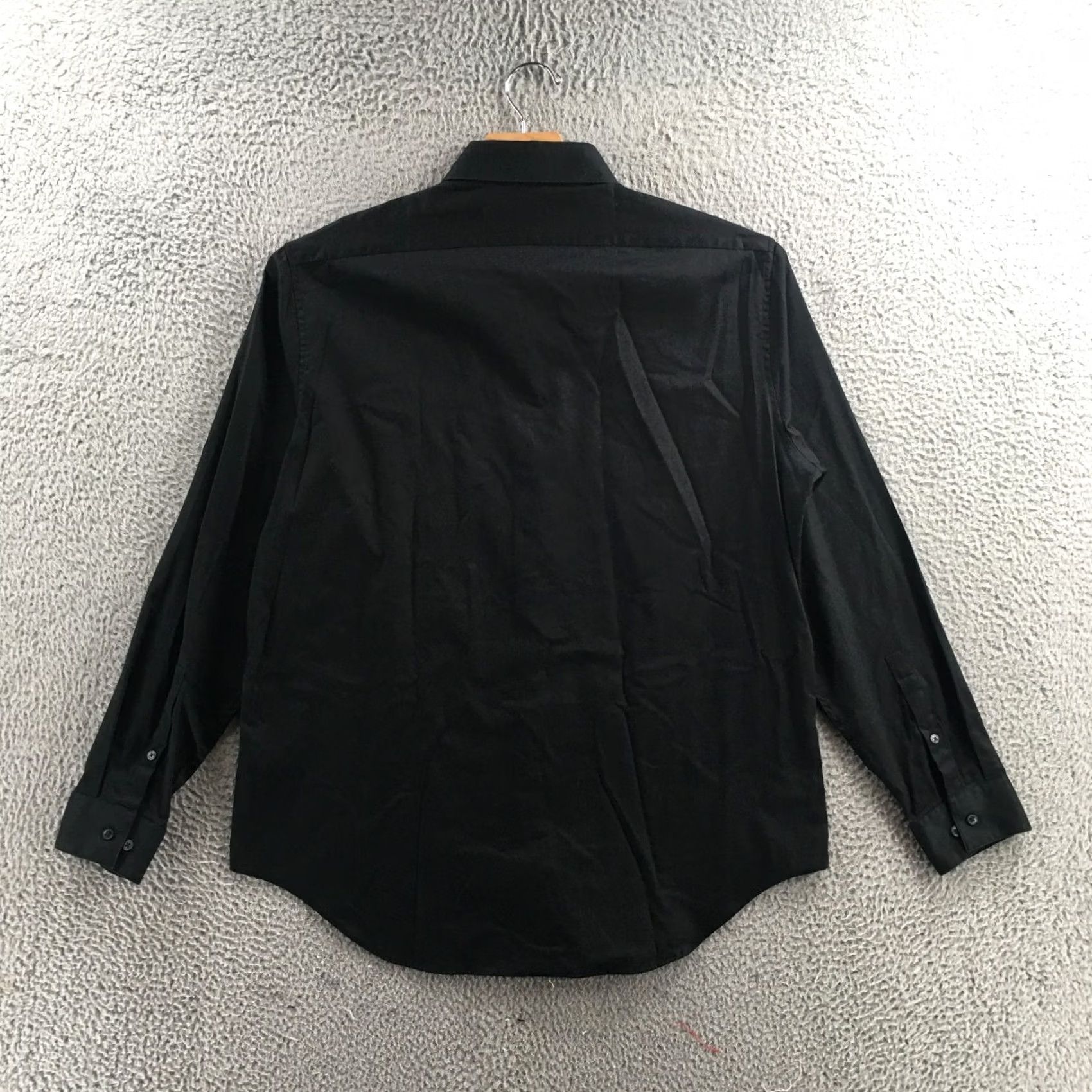 Calvin Klein Calvin Klein Shirt Mens 17 34/35 Black Cotton Slim Fit Button Up Longsleeve Size US XL / EU 56 / 4 - 7 Thumbnail