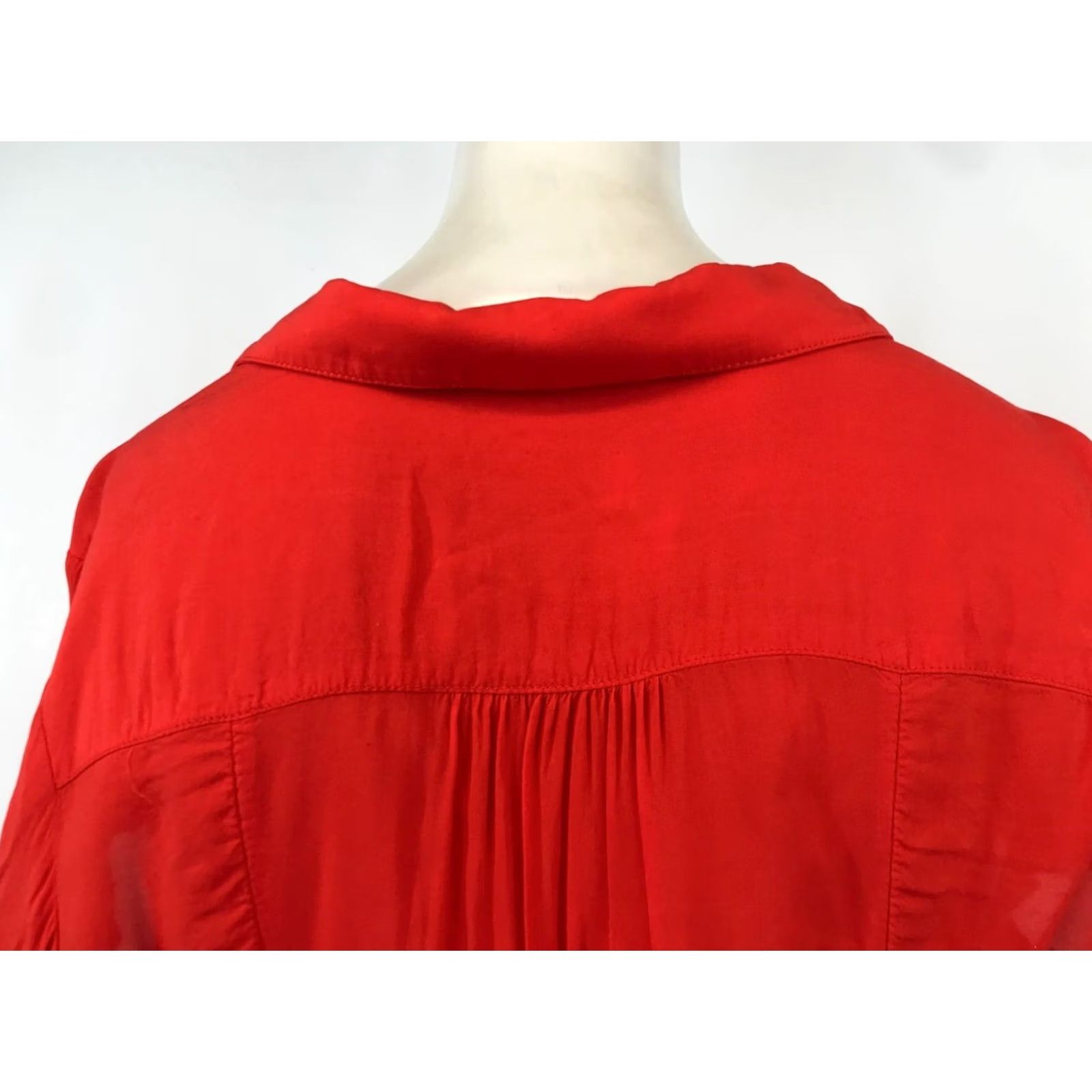 Vintage MAEVE Women's Red Short Sleeve Top Shirt 2 Size XS / US 0-2 / IT 36-38 - 4 Thumbnail