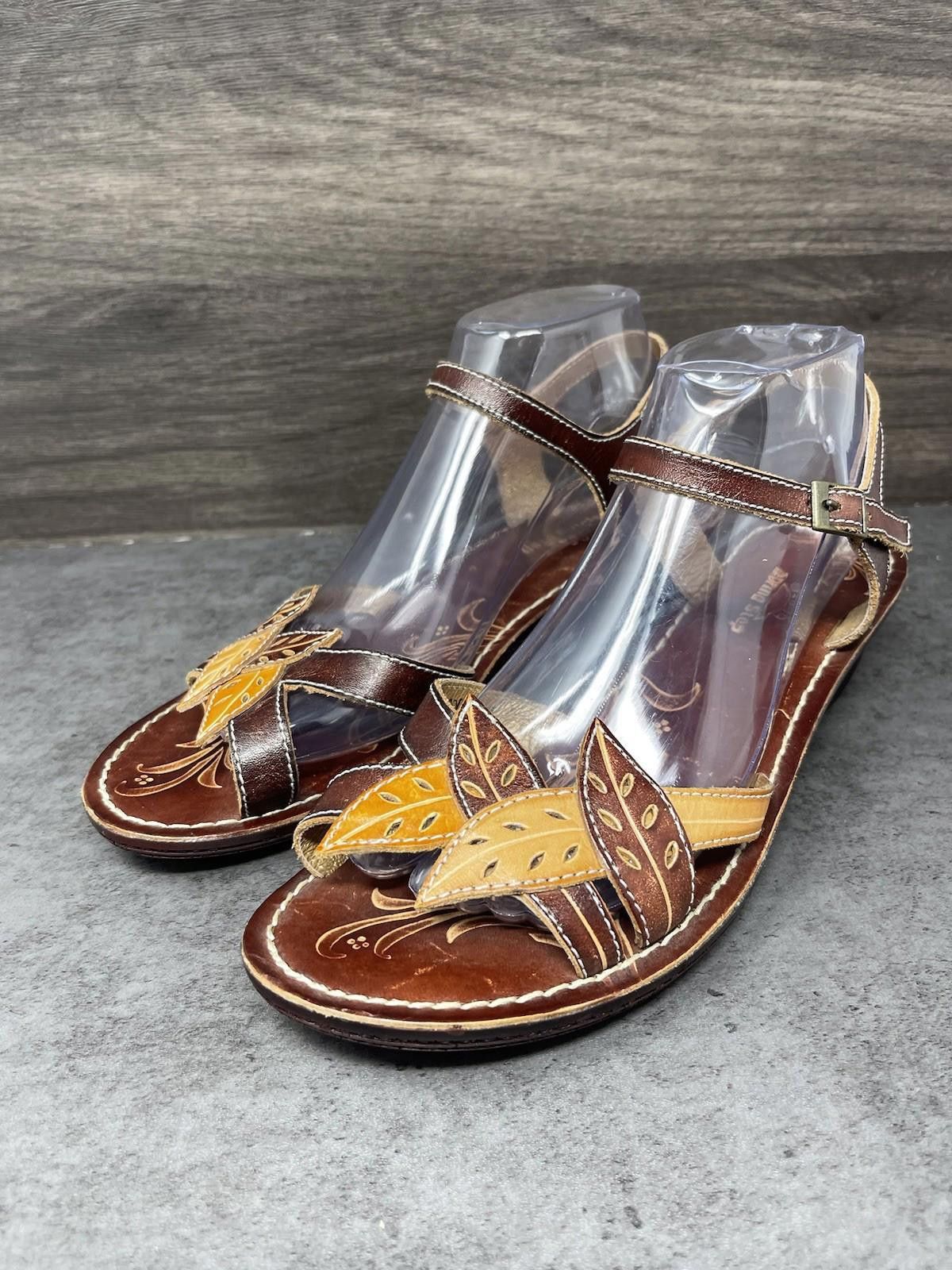 Other Spring Step Marigold Leather Sandals Womens Size 10 (41) Size US 10 / IT 40 - 2 Thumbnail