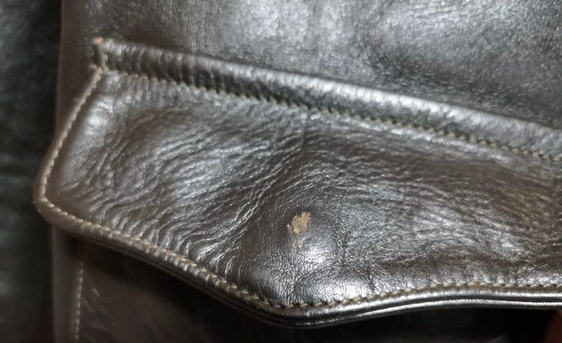 The Real McCoy's the real mccoys Size 40Red Silk Lined A2 Horse Leather Flig Size US M / EU 48-50 / 2 - 3 Thumbnail