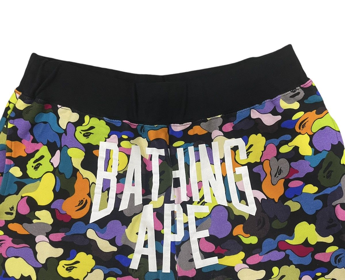 Bape Multi Camo NYC Logo Sweat Shorts Size US 37 - 4 Thumbnail