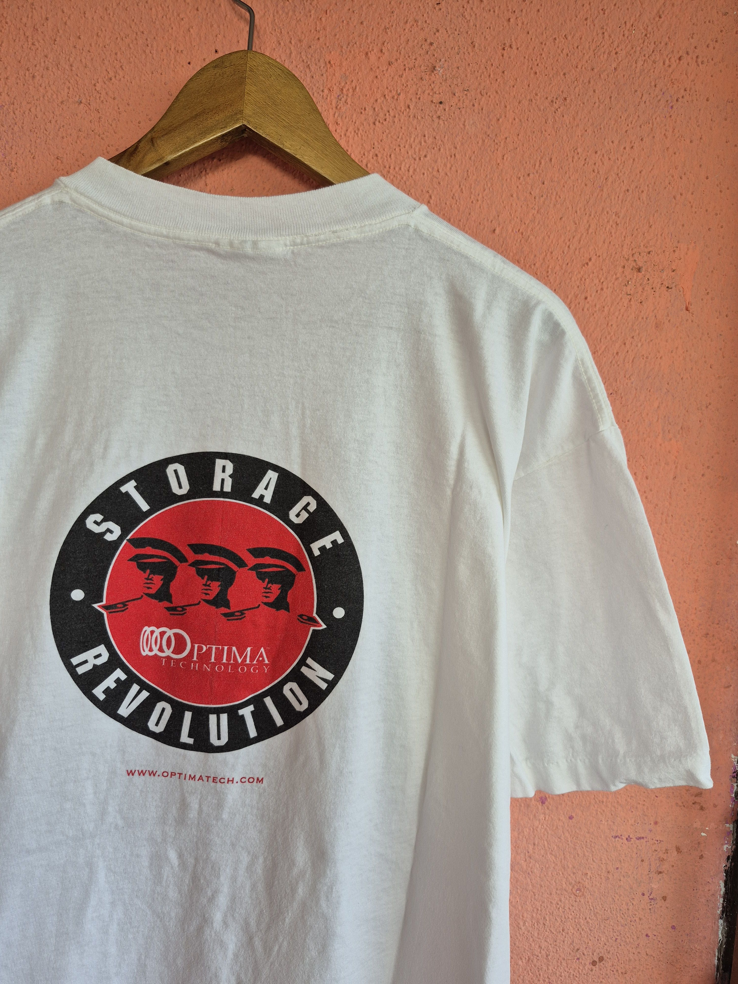 Vintage 🔥 Vintage Optima Technology Tech Tee Size US XL / EU 56 / 4 - 3 Thumbnail